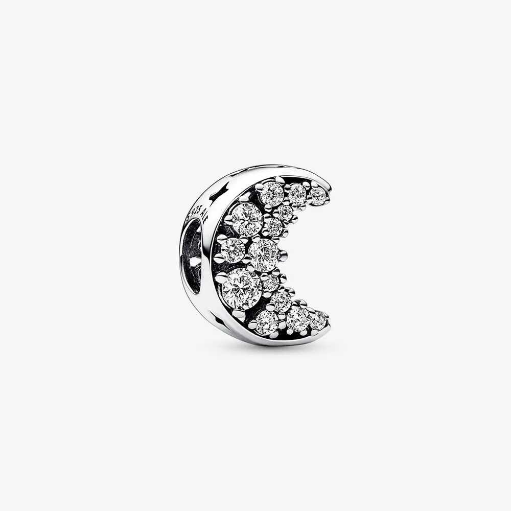 pandora sparkling crescent moon charm 792768c01