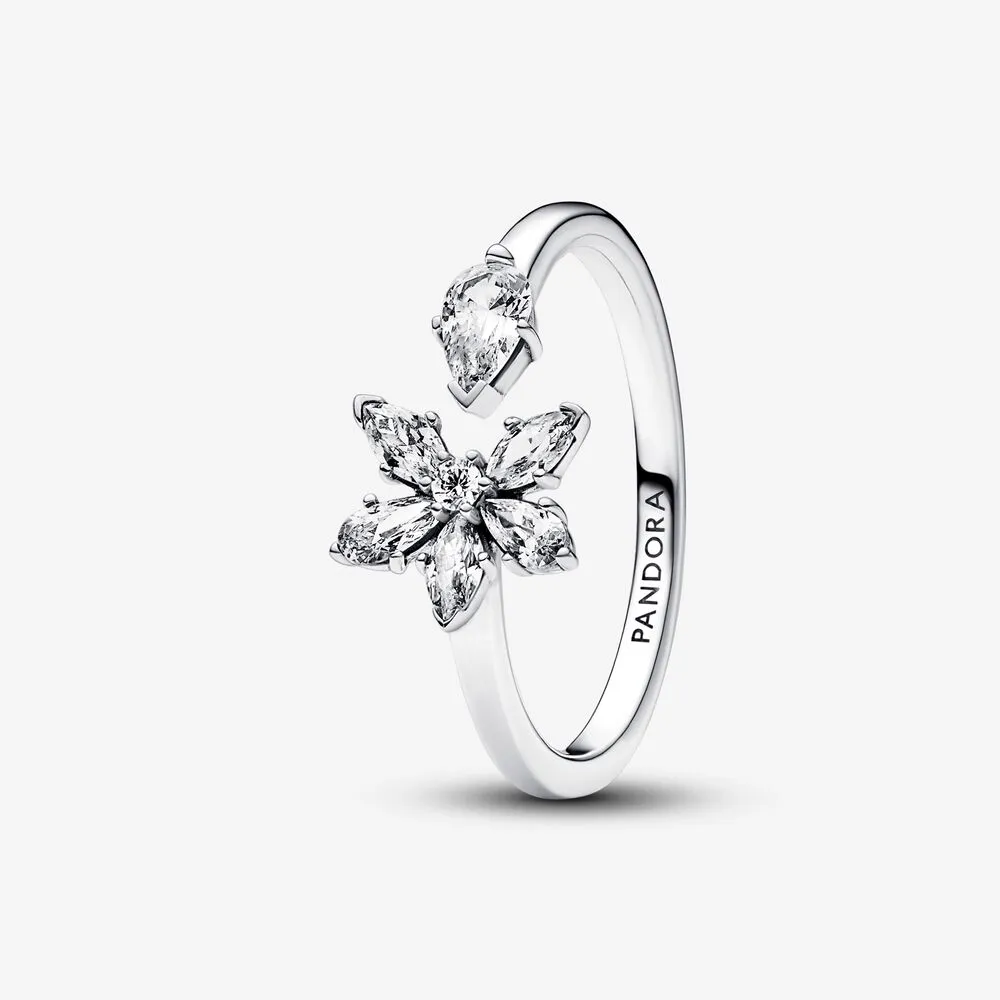 Pandora Sparkling Herbarium Cluster Open Ring - 192611C01