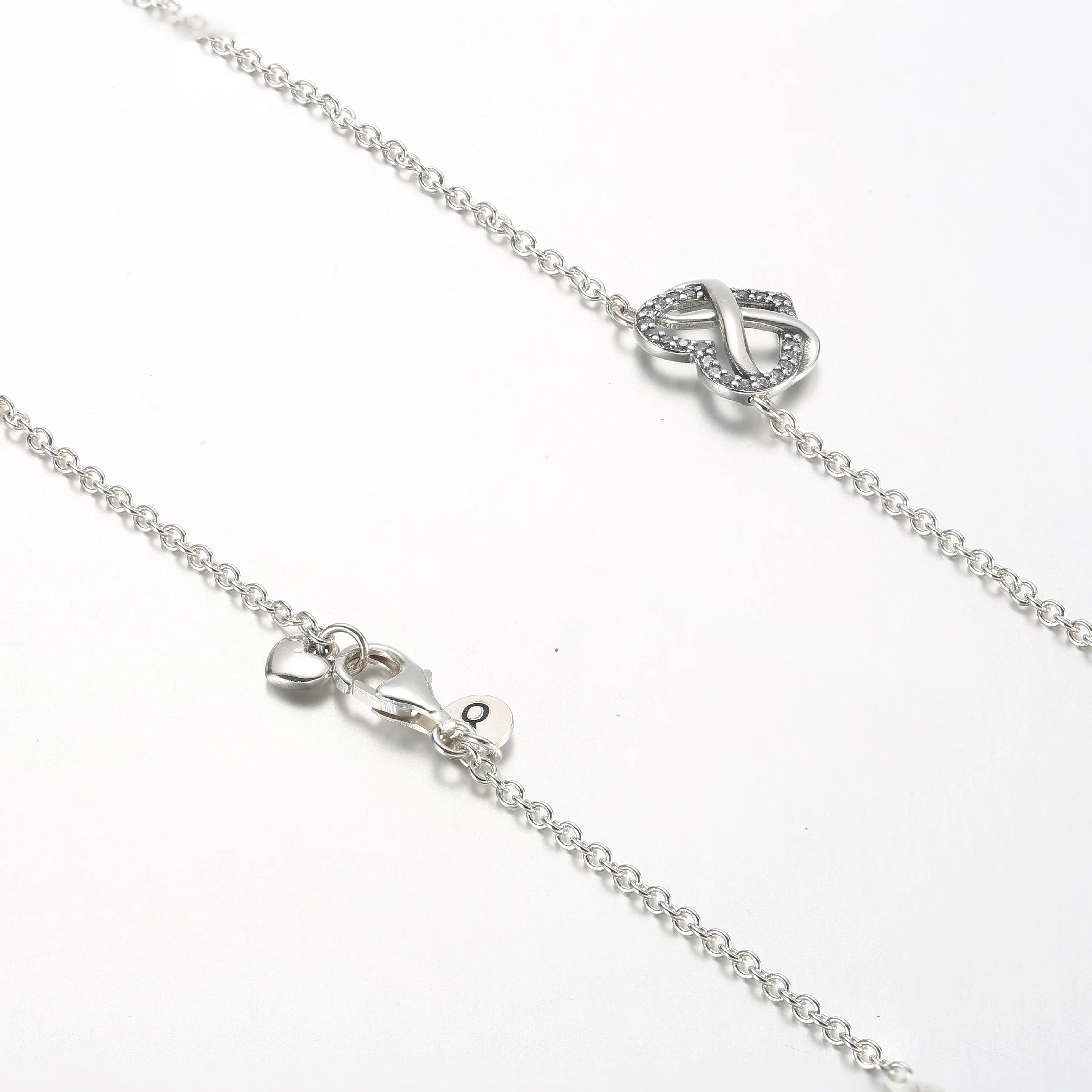 Pandora Sparkling Infinity Heart Collier Necklace - 392666C01-50