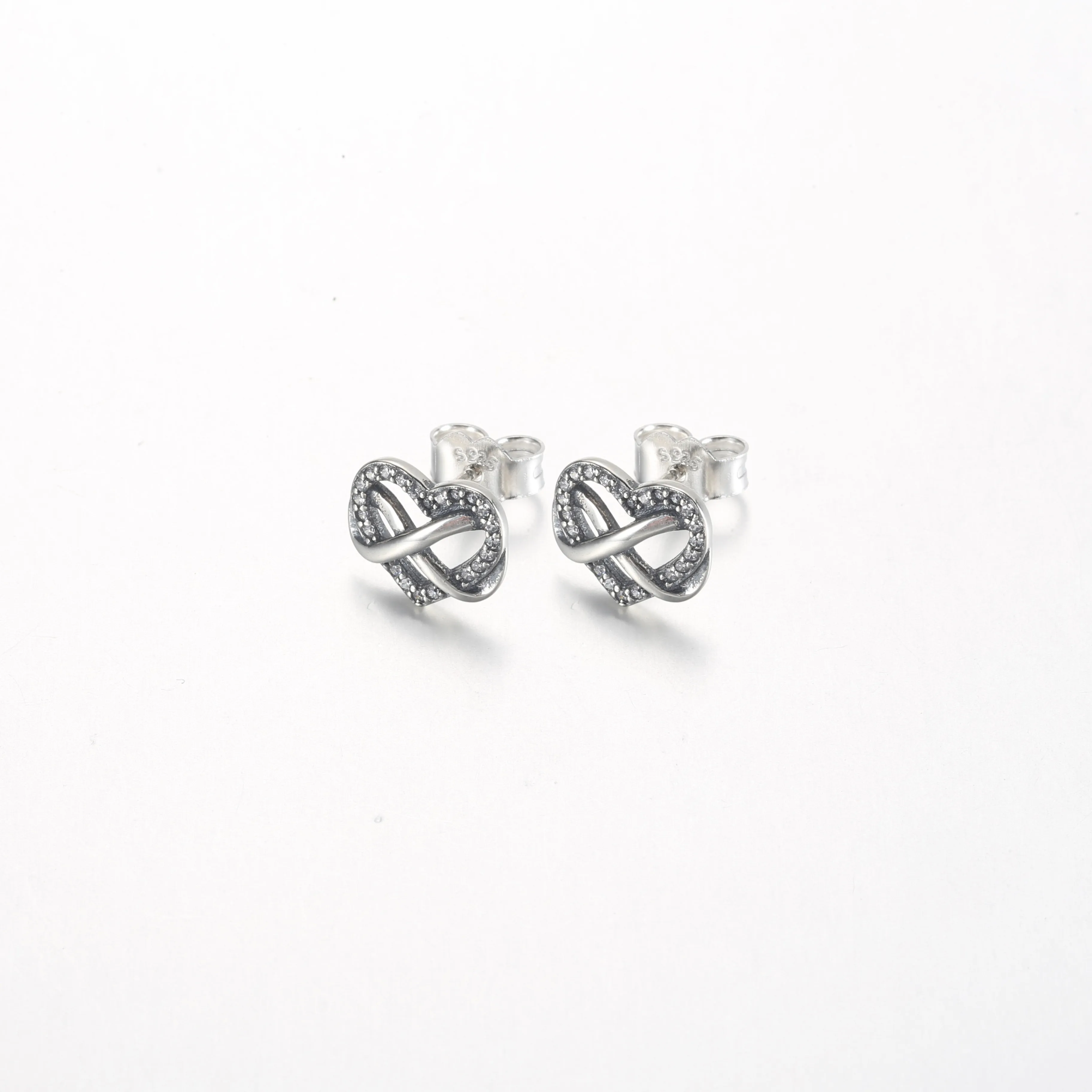 Pandora Sparkling Infinity Heart Stud Earrings - 292667C01