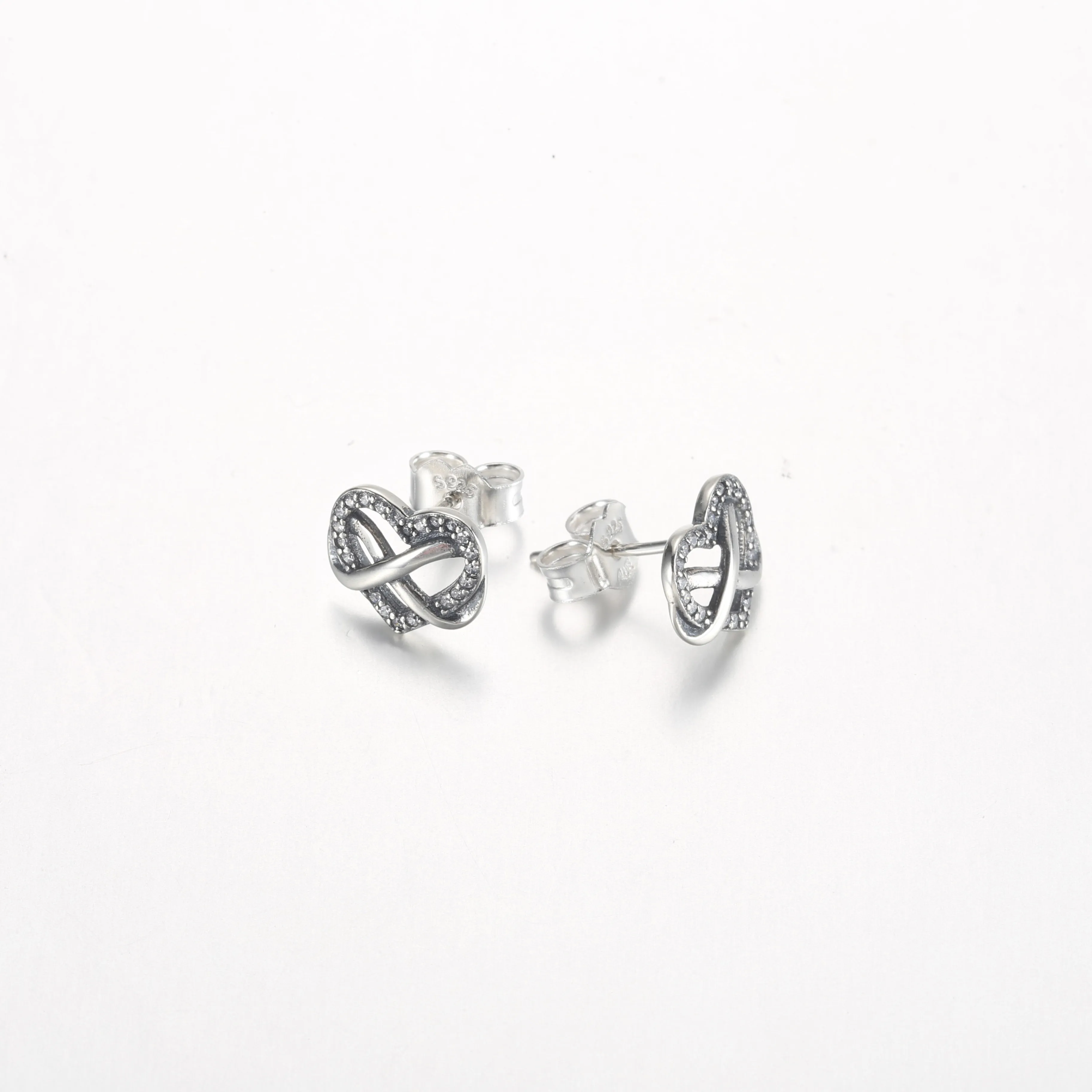 Pandora Sparkling Infinity Heart Stud Earrings - 292667C01