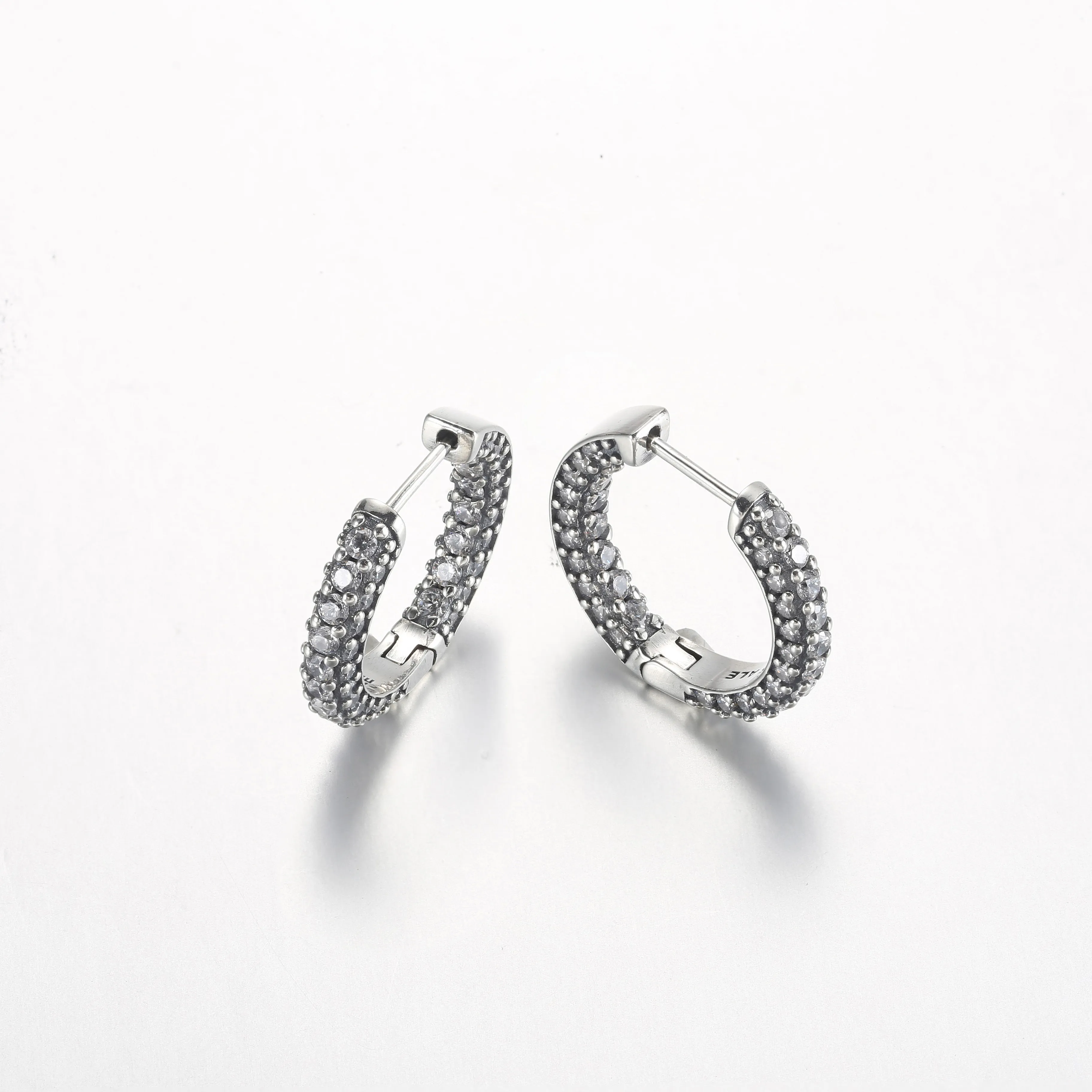 Pandora Timeless Pavé Single-row Hoop Earrings - 292624C01