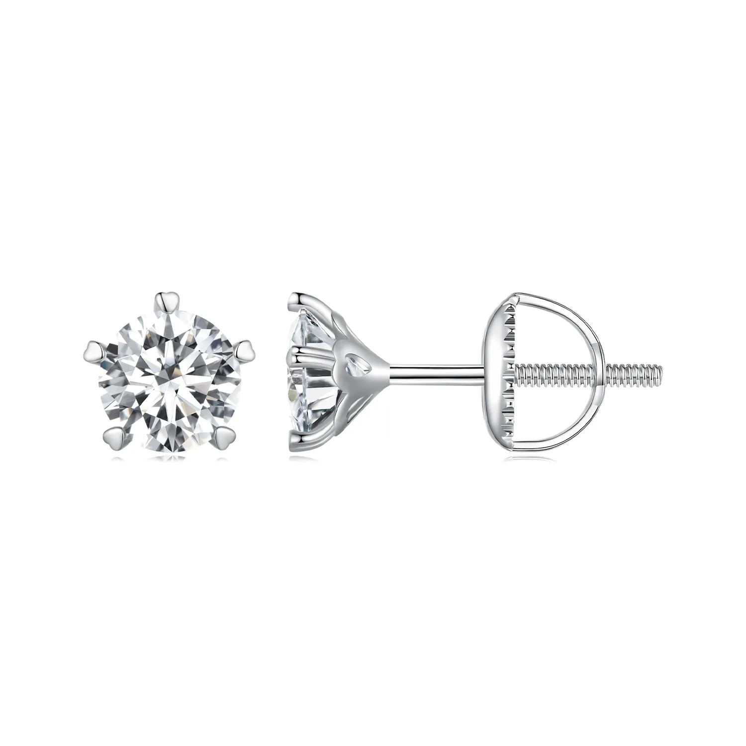 pandora style 05ct moissanite studs earrings mse024s