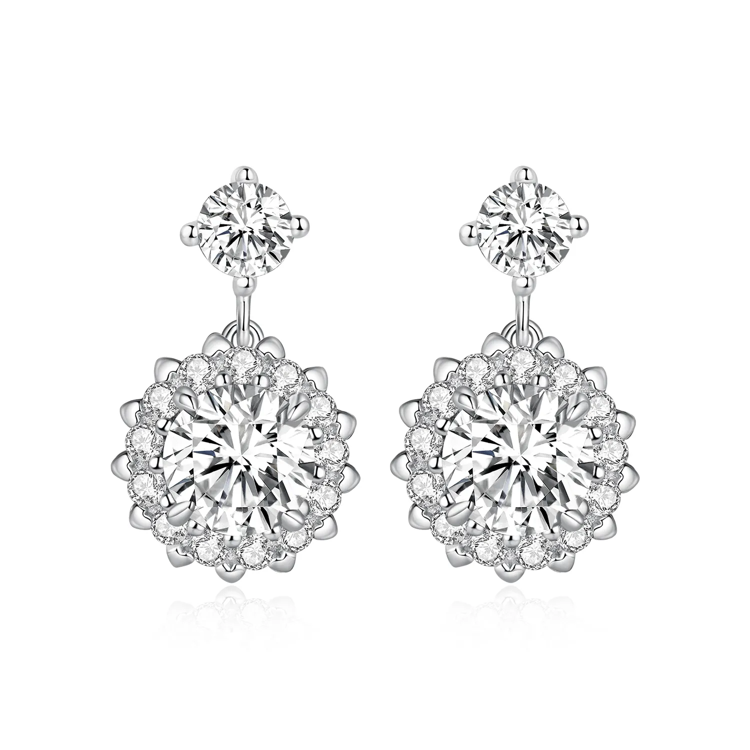 Pandora Style 1Ct Moissanite Studs Earrings - MSE028