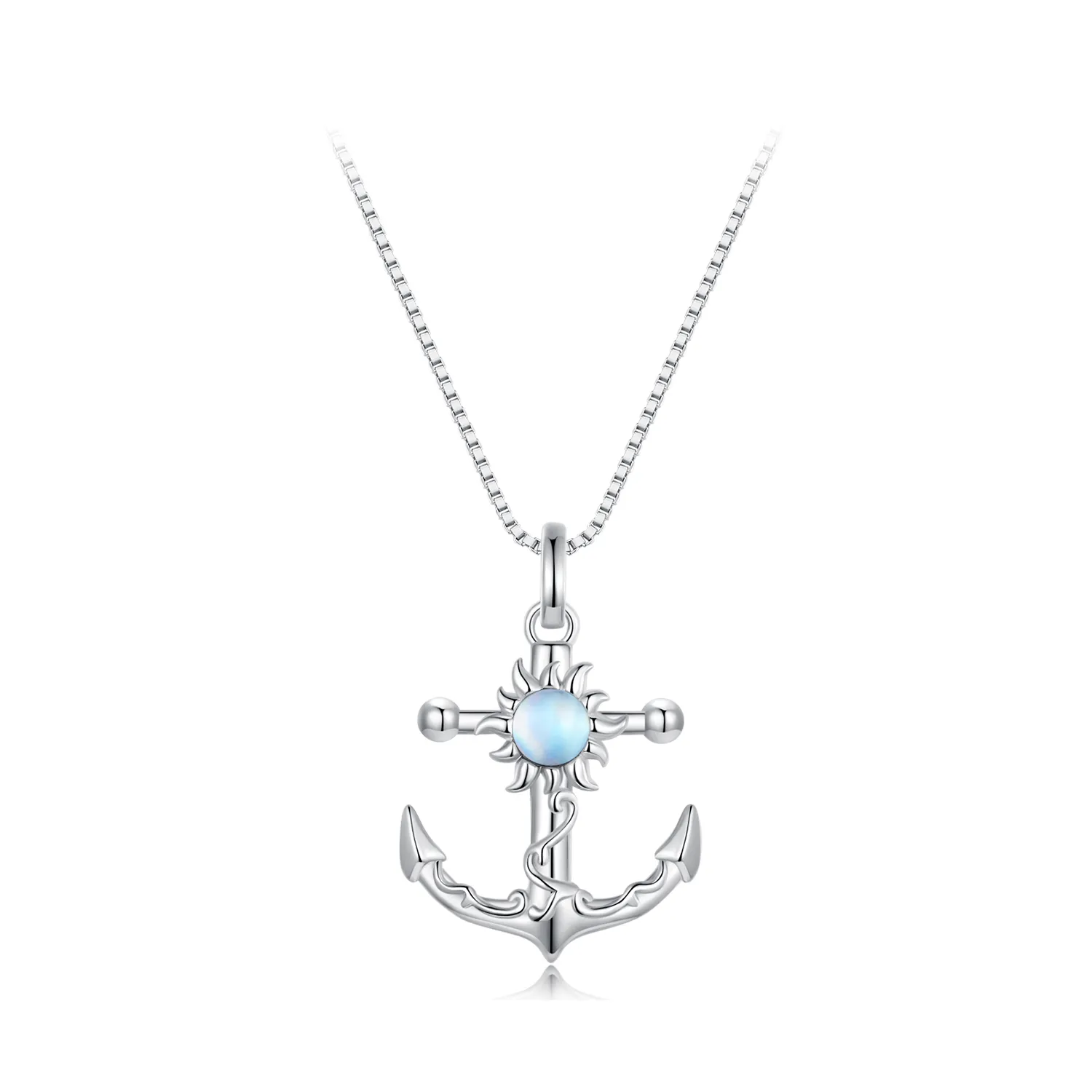 Pandora Style Anchor Necklace - BSN349