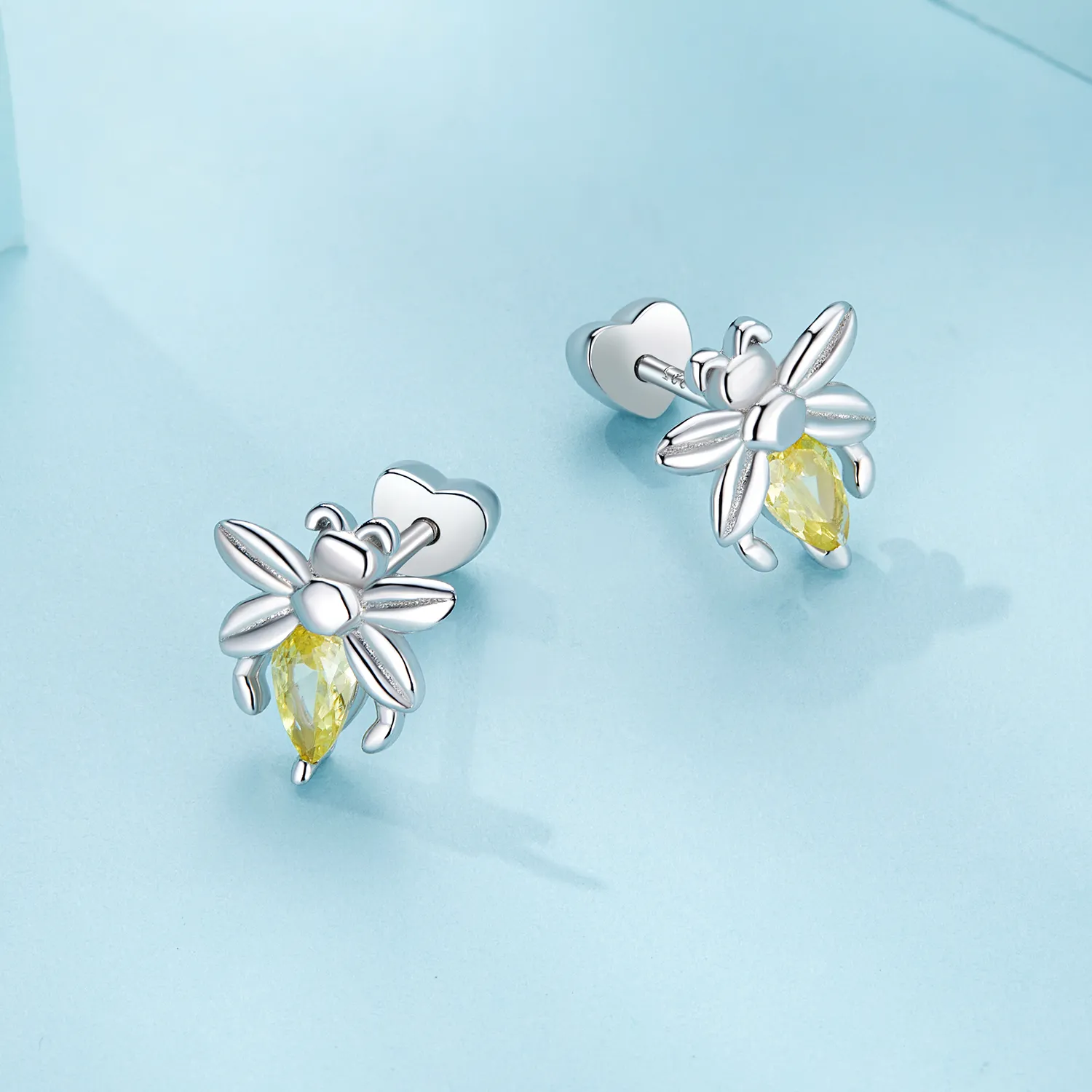 Pandora Style Bee Two Wear Studs Earrings - SCE1580