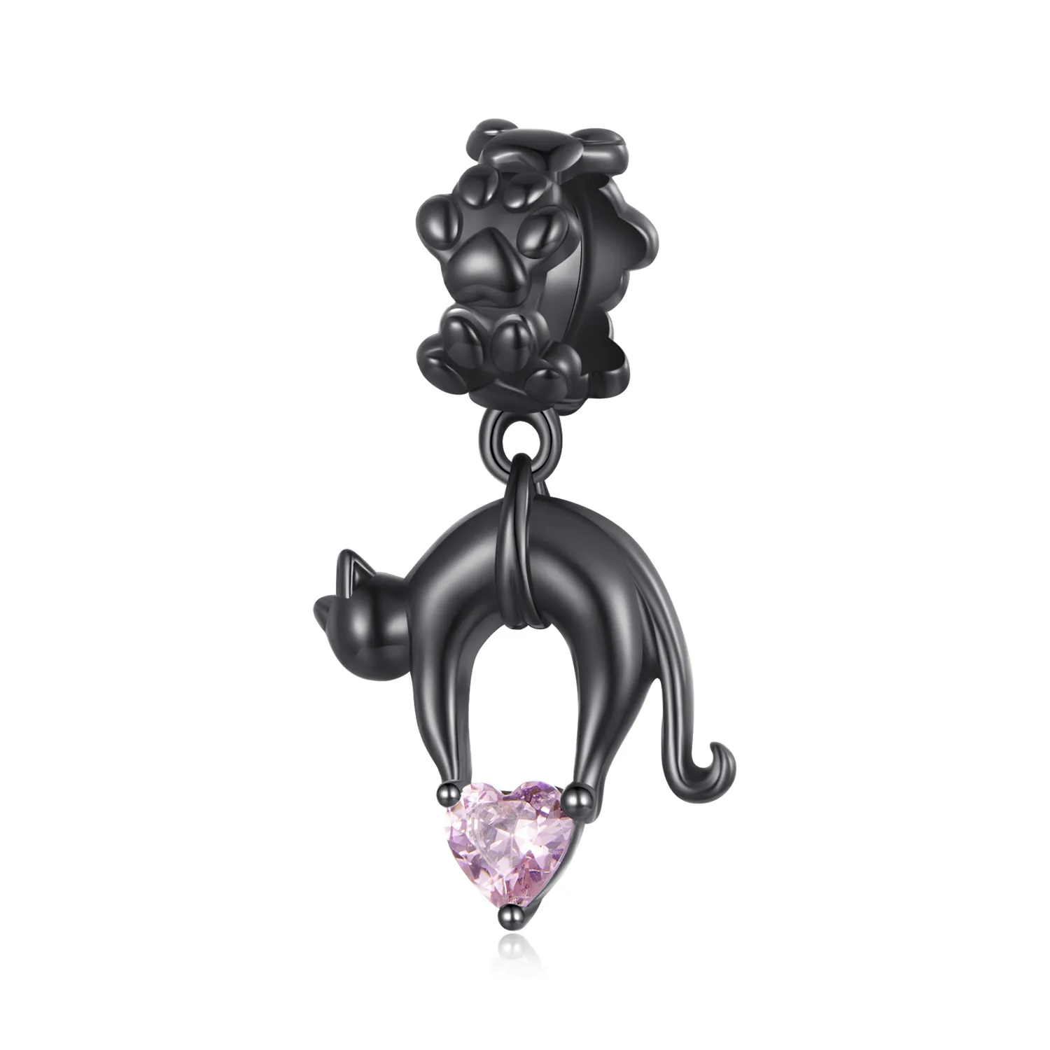 Pandora Style Black Cat Dangle - SCC2519