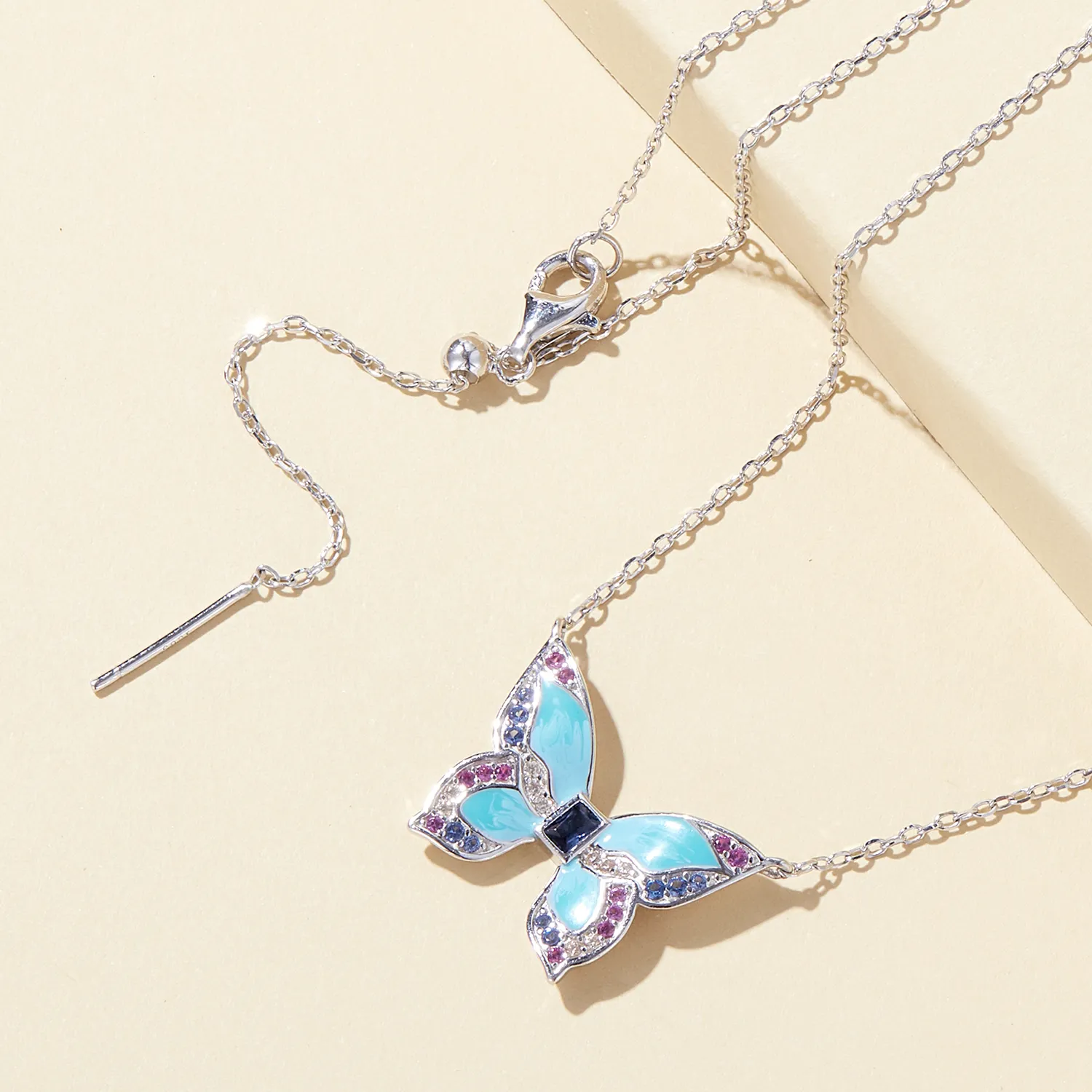 Pandora Style Butterfly Necklace - BSN306