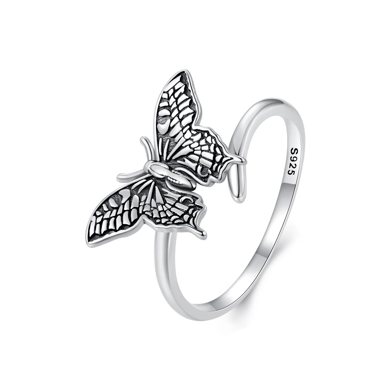 Pandora Style Butterfly Open Ring - SCR966-E