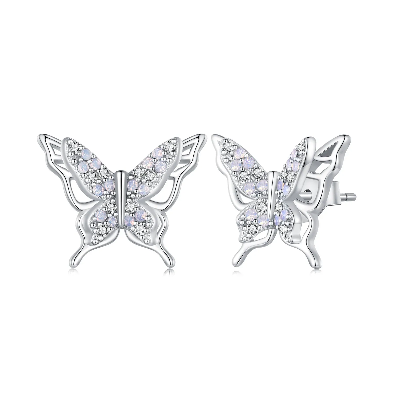 Pandora Style Butterfly Studs Earrings - BSE910