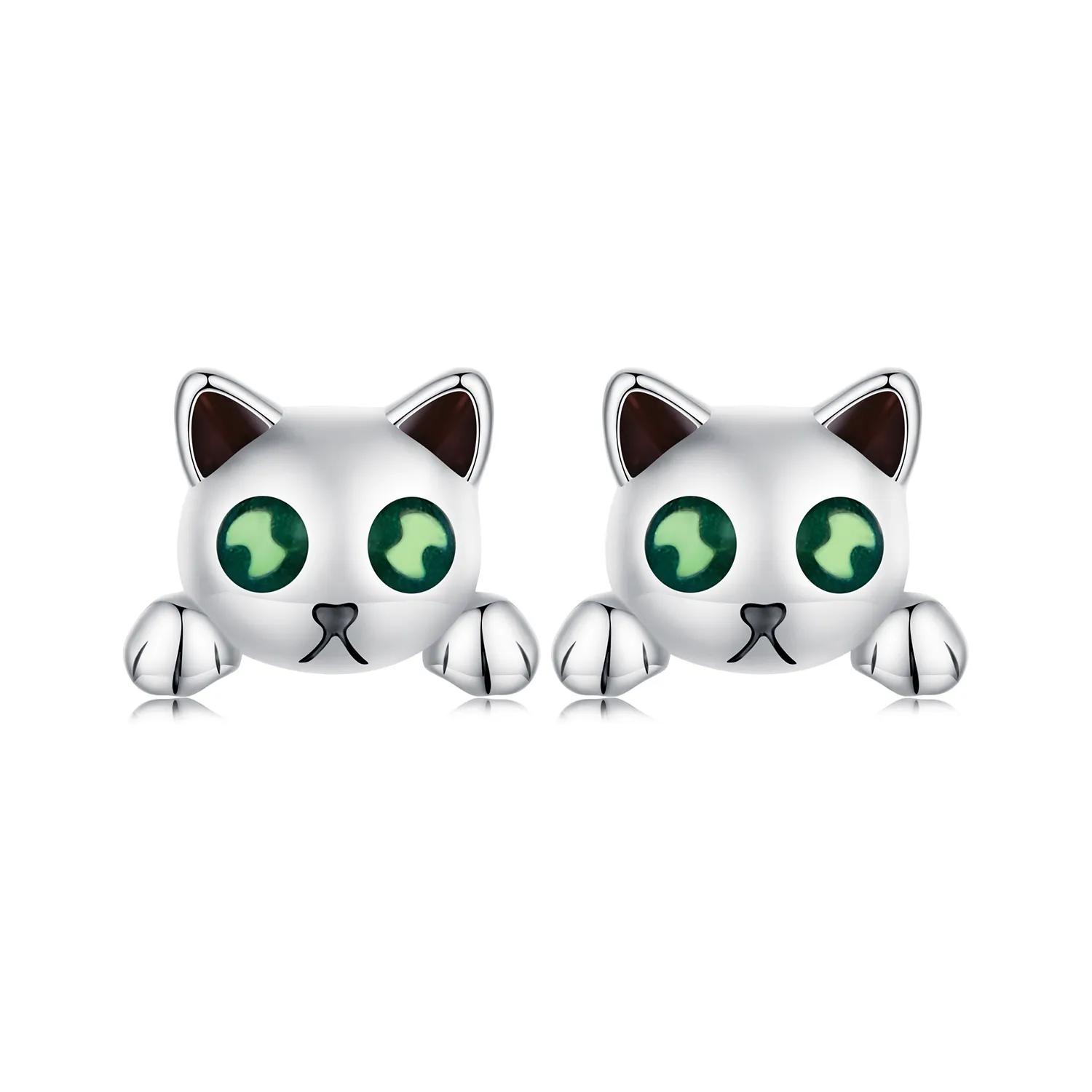 Pandora Style Cat Glow-In-The-Dark Studs Earrings - SCE1643