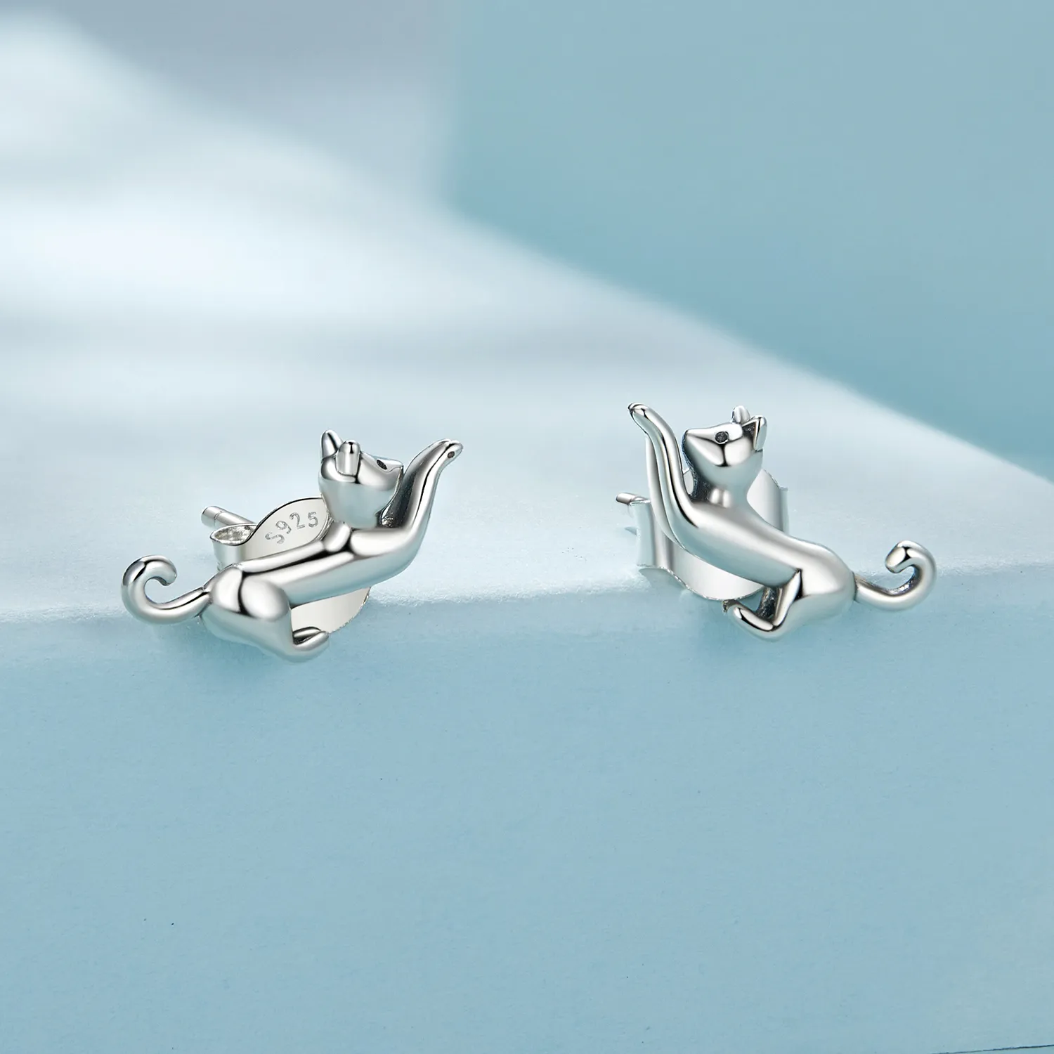 Pandora Style Cat Studs Earrings - SCE1630