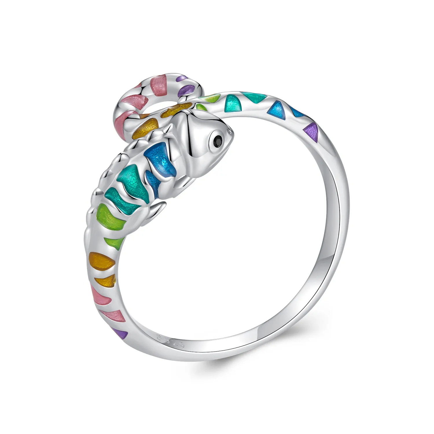 pandora style chameleon open ring bsr475 e