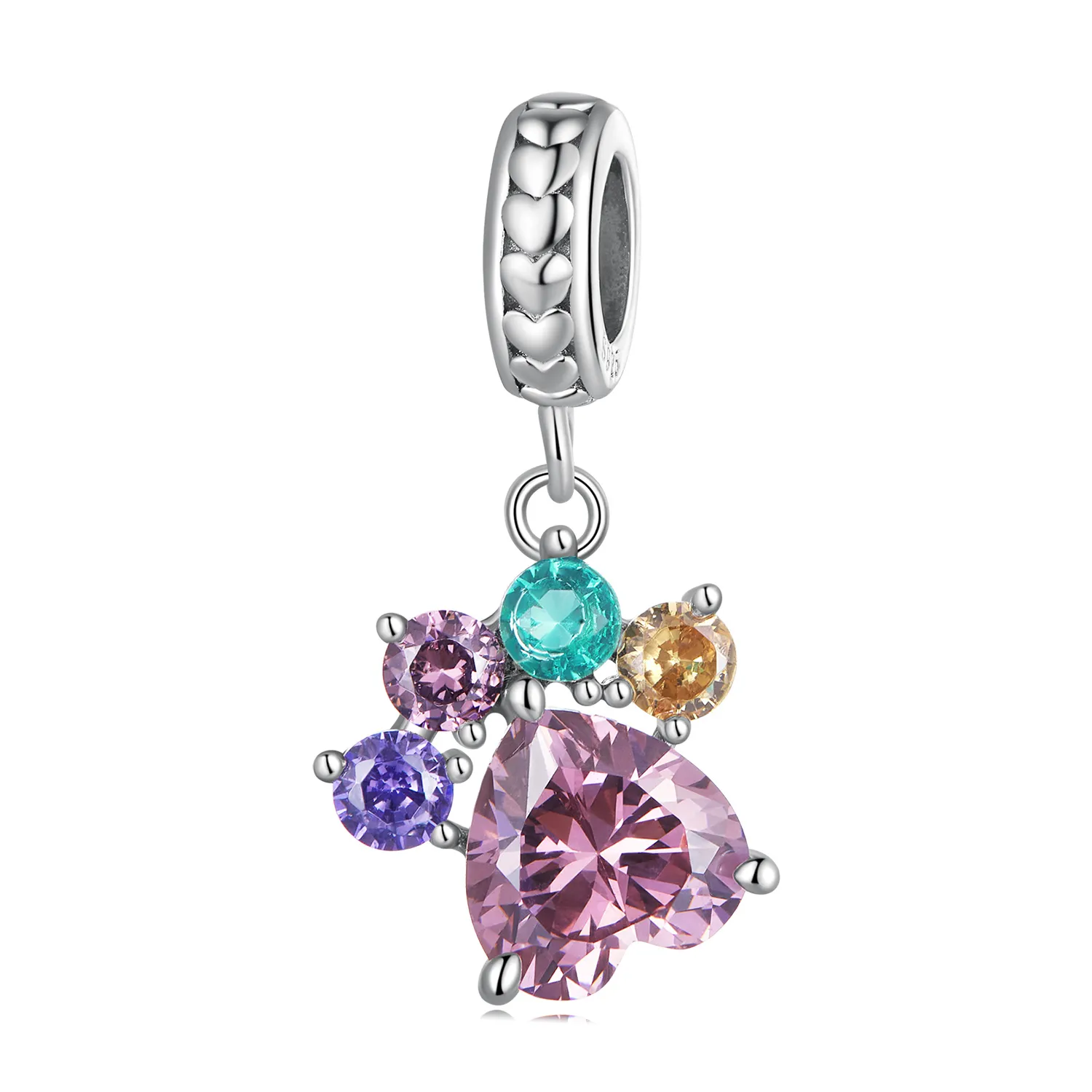 pandora style colorful cute claw dangle scc2478