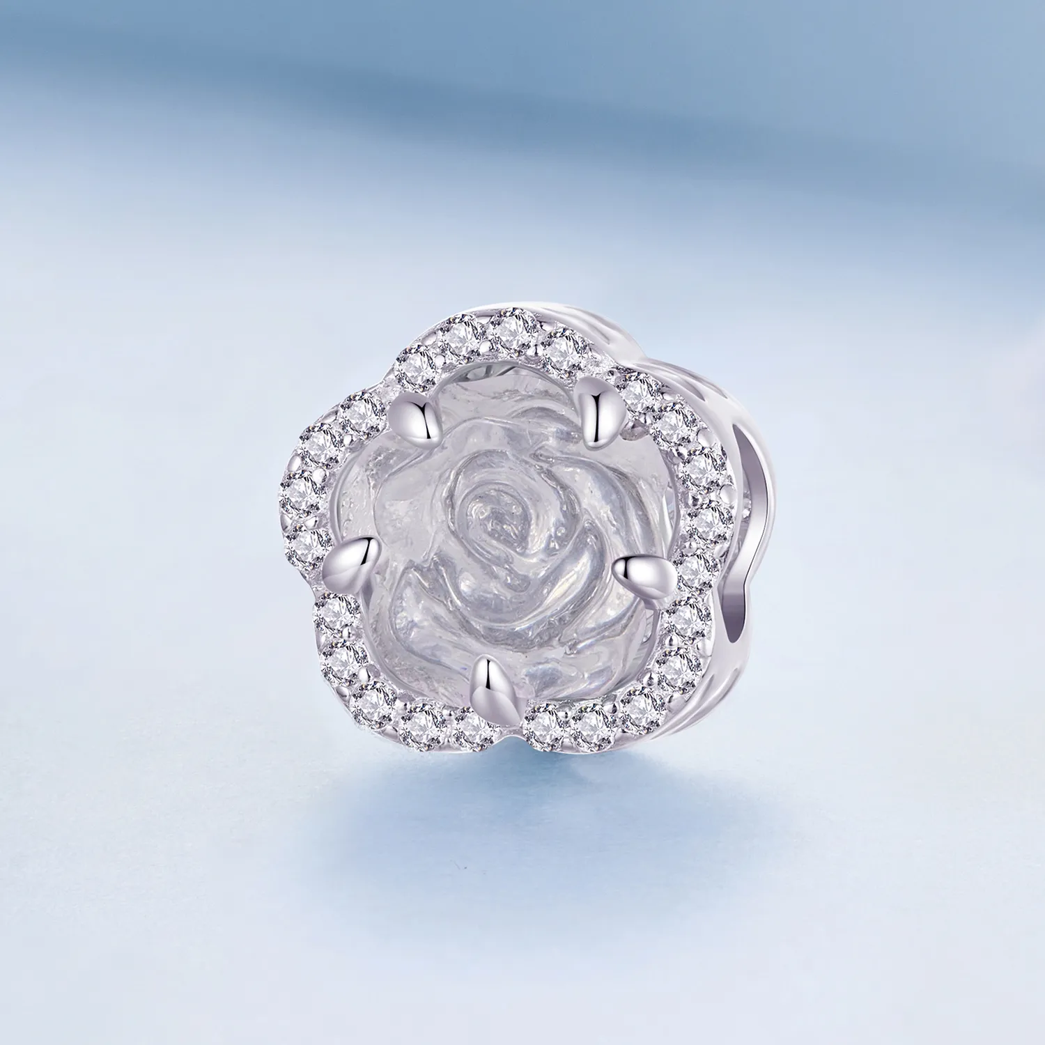 Pandora Style Crystal Rose Charm - BSC904