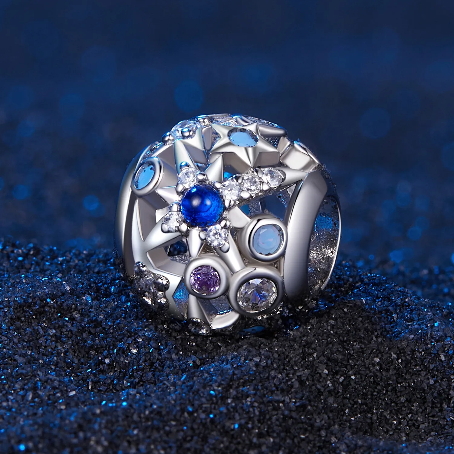 Pandora Style Day and Night Stars Charm - SCC2554