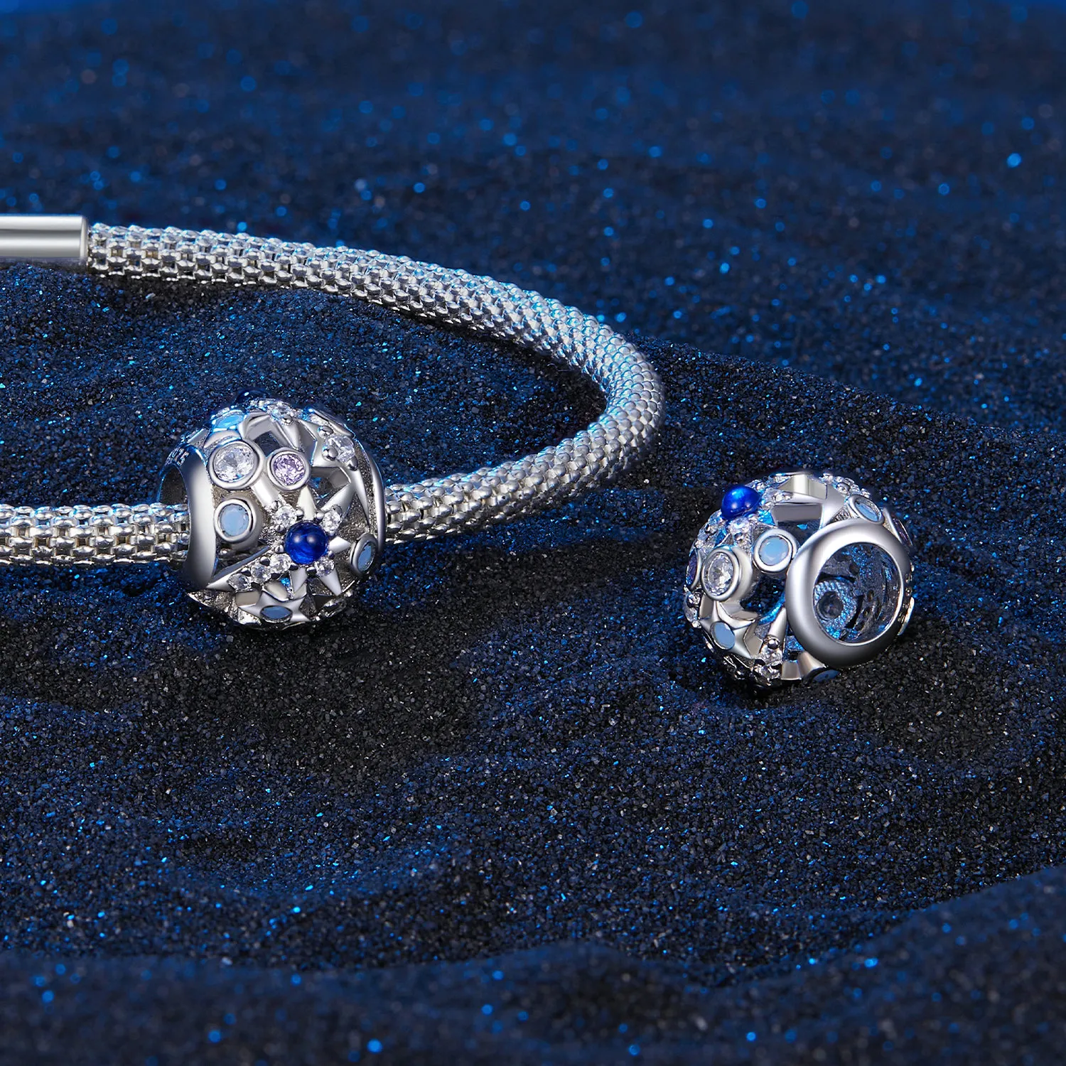 Pandora Style Day and Night Stars Charm - SCC2554