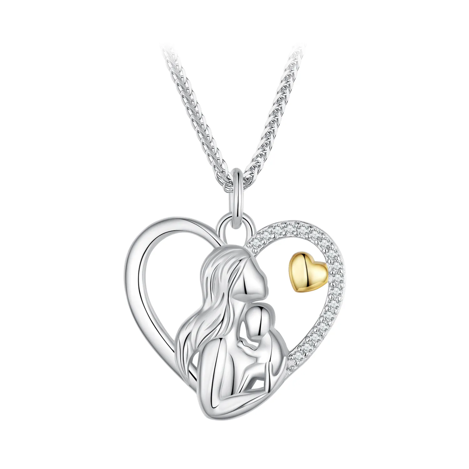 pandora style deep love between mother and son necklace scn498