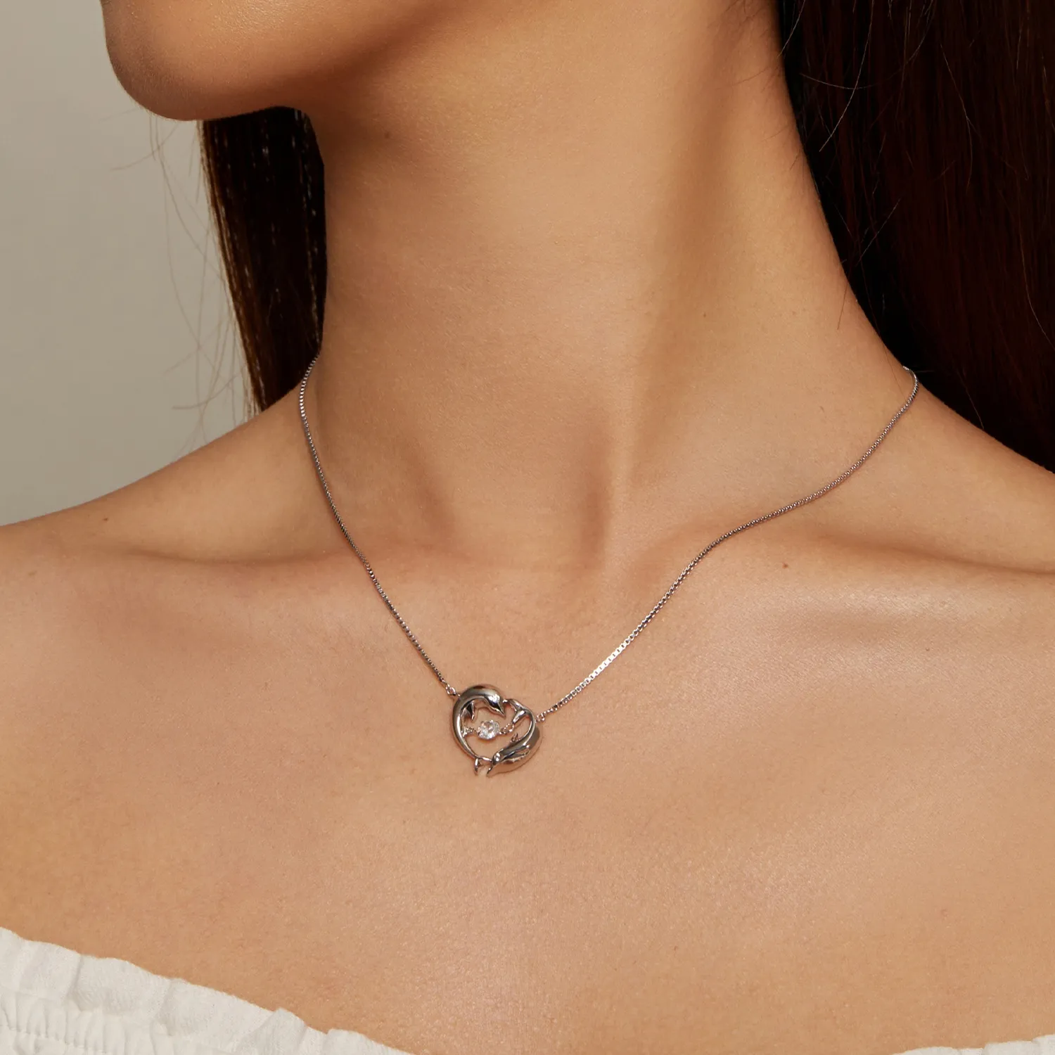 Pandora Style Dolphin Smart Necklace - BSN340