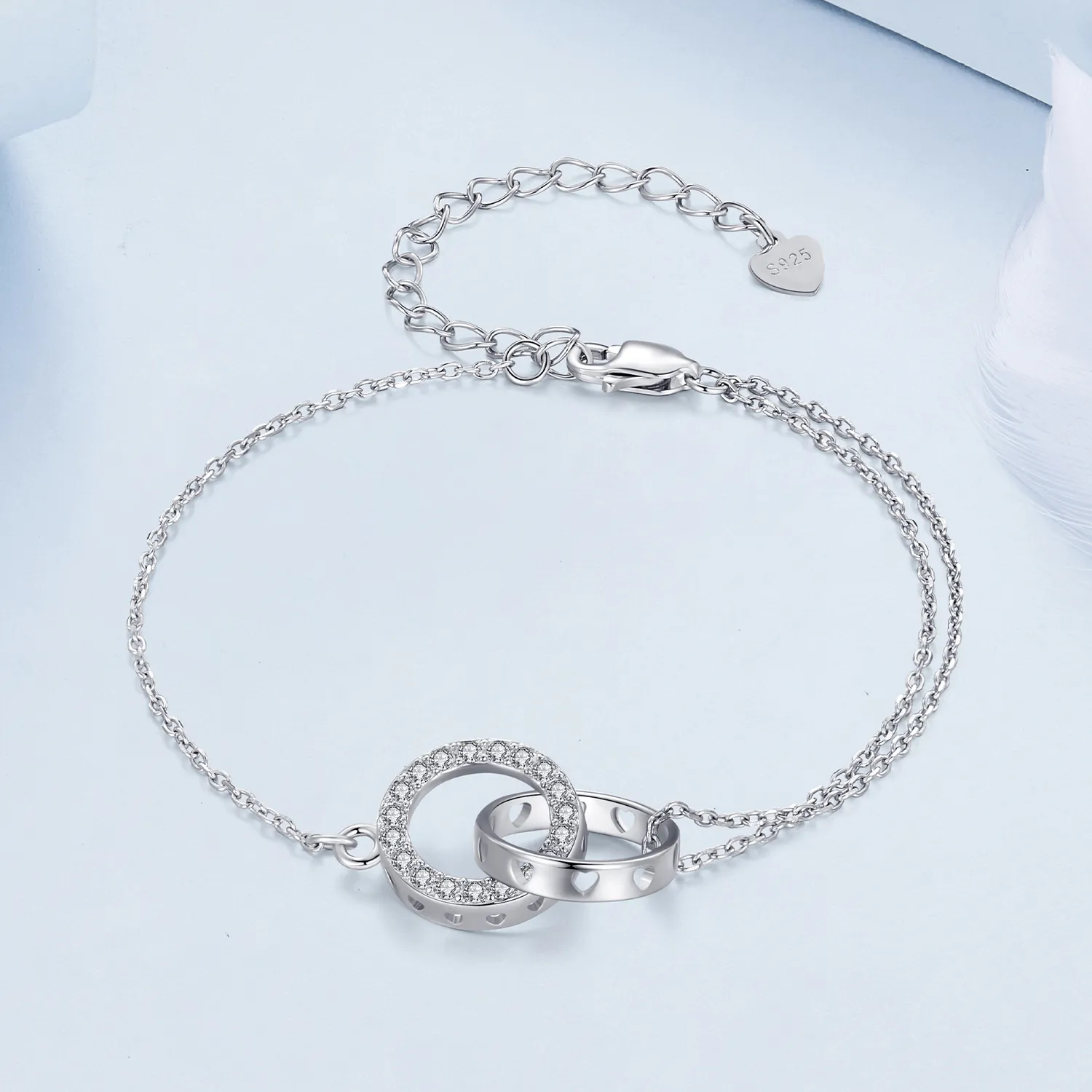 Pandora Style Double Chain Bracelet - BSB151