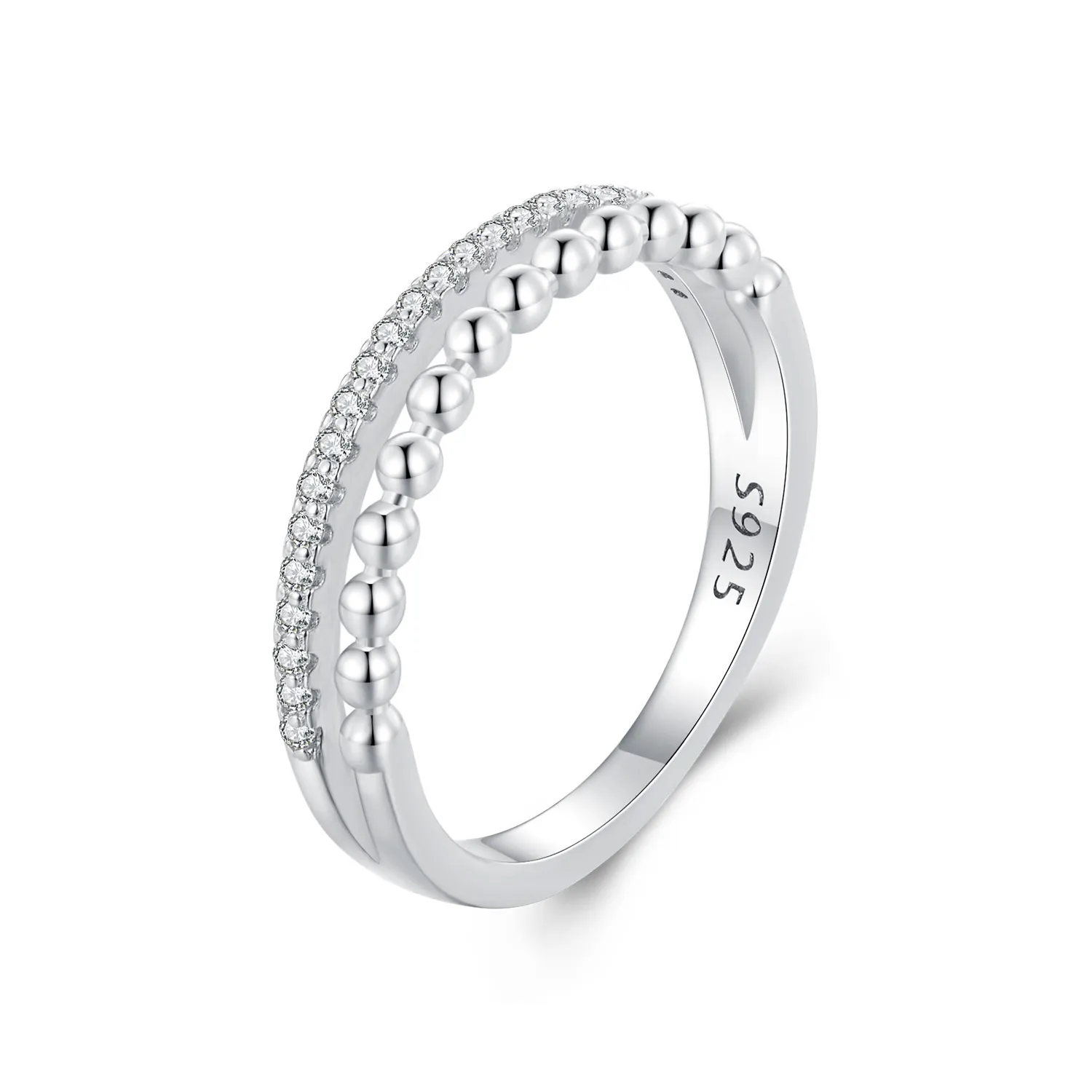 Pandora Style Double Layer Ring - BSR463