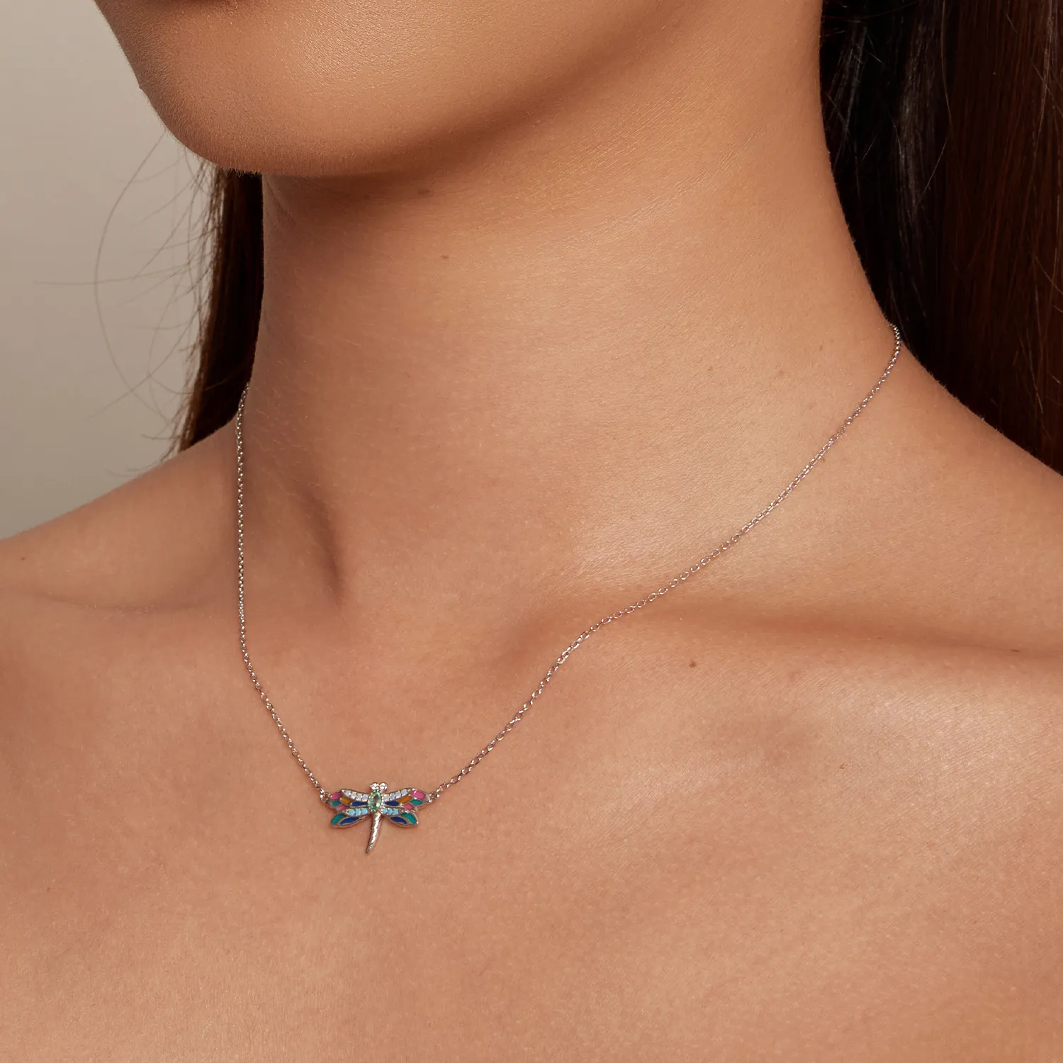 Pandora Style Dragonfly Necklace - BSN348