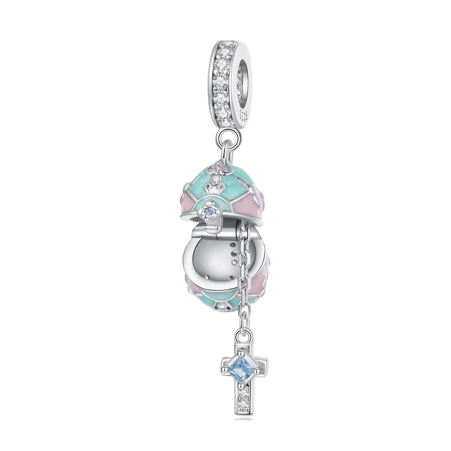 Pandora Style Easter Egg Dangle - BSC779