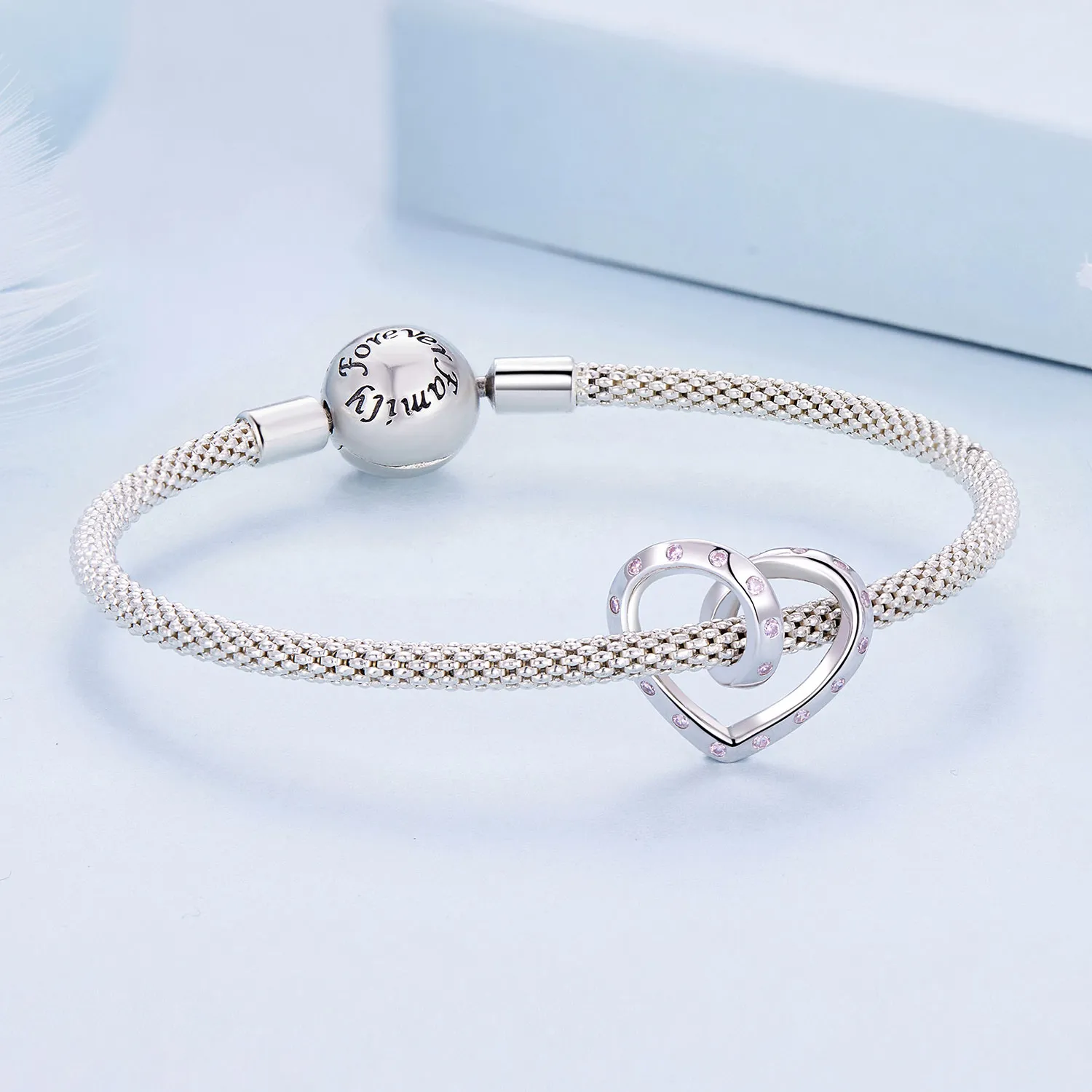 Pandora Style Entangled Heart Charm - BSC928