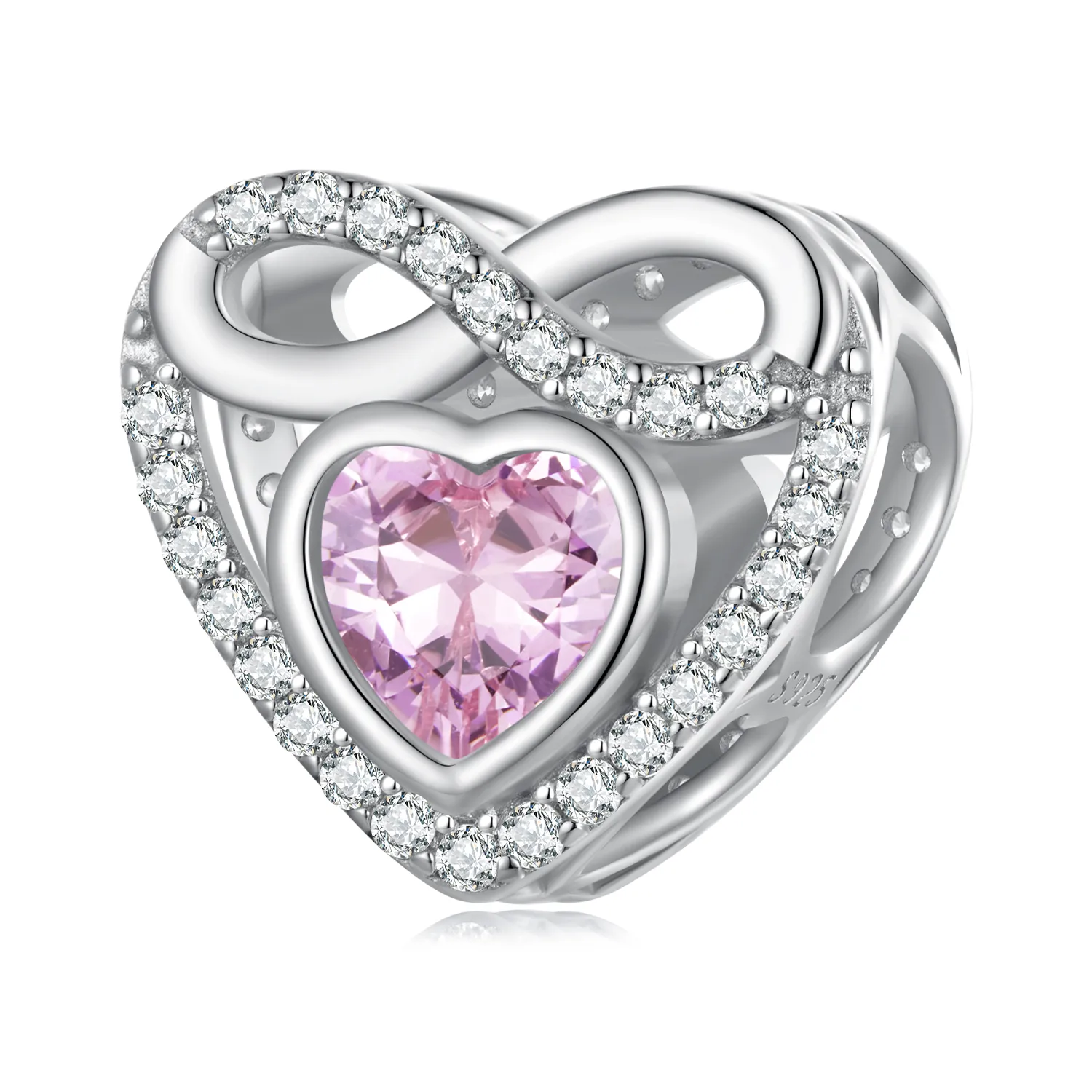 Pandora Style Eternal Heart Charm - BSC826