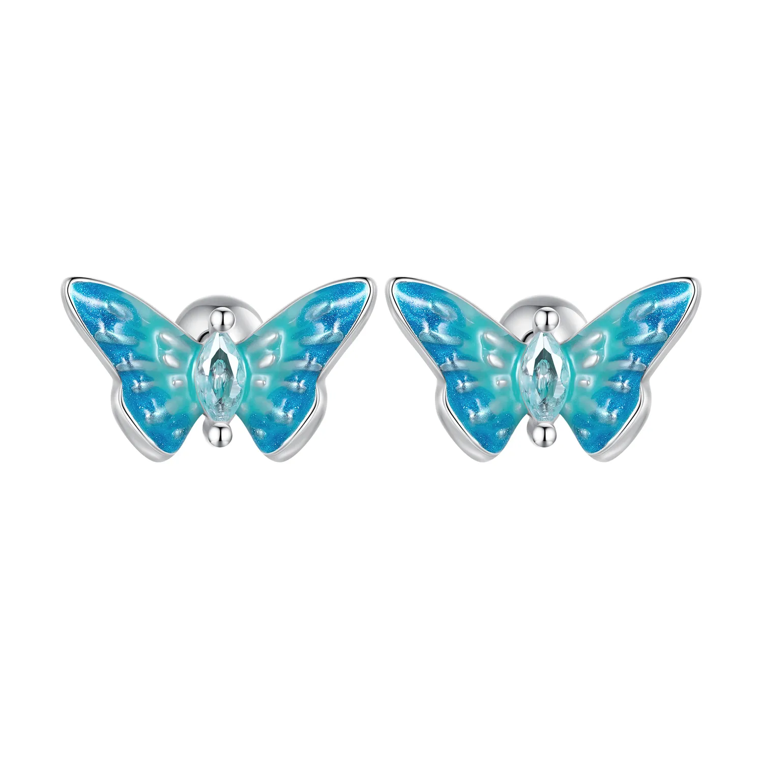 Pandora Style Exquisite Butterfly Studs Earrings - SCE1571