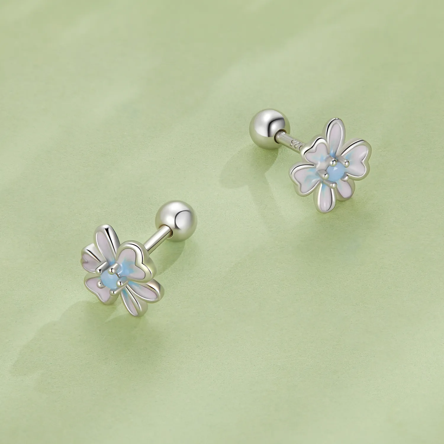 Pandora Style Flower Studs Earrings - SCE1572