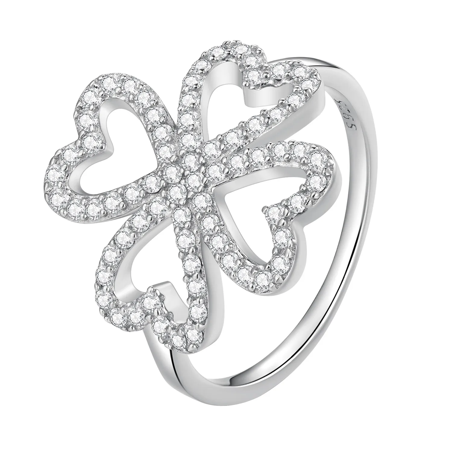 Pandora Style Four Leaf Clover Ring - BSR399