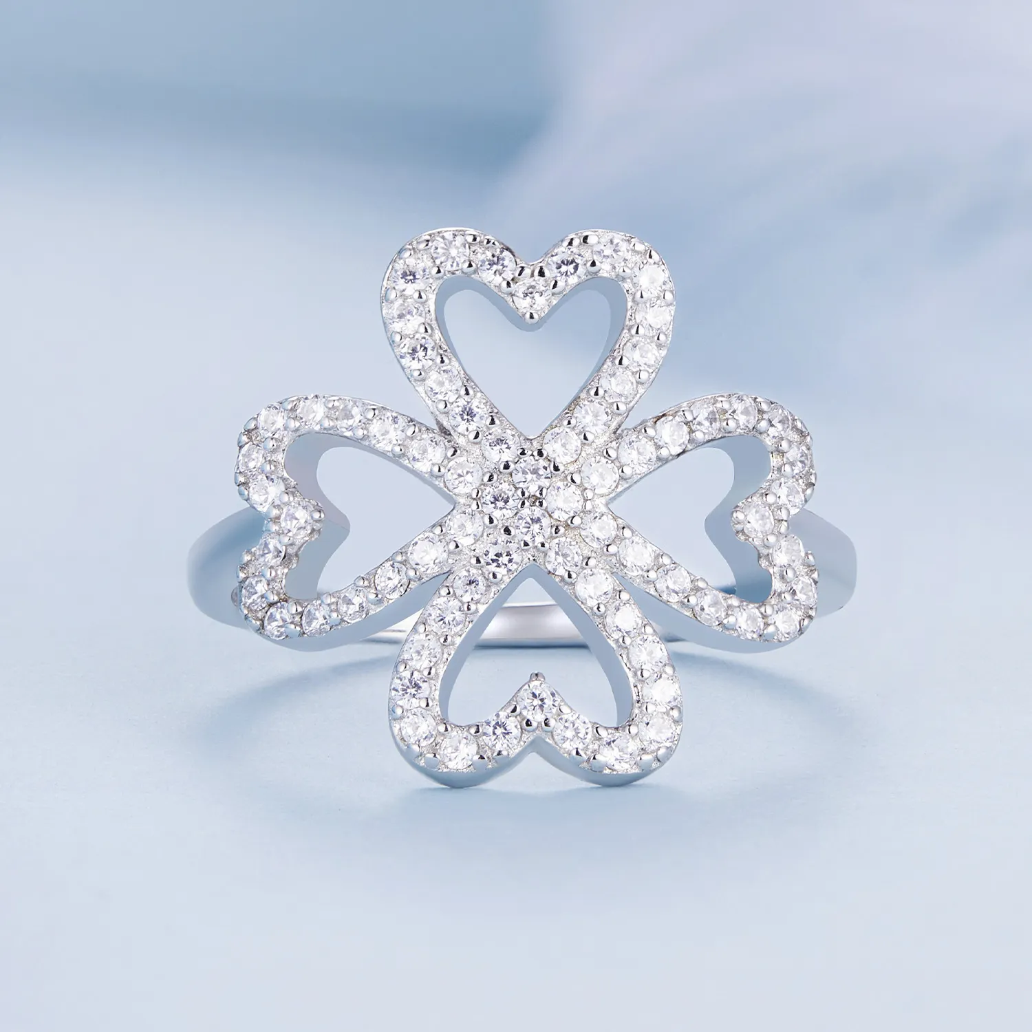 Pandora Style Four Leaf Clover Ring - BSR399