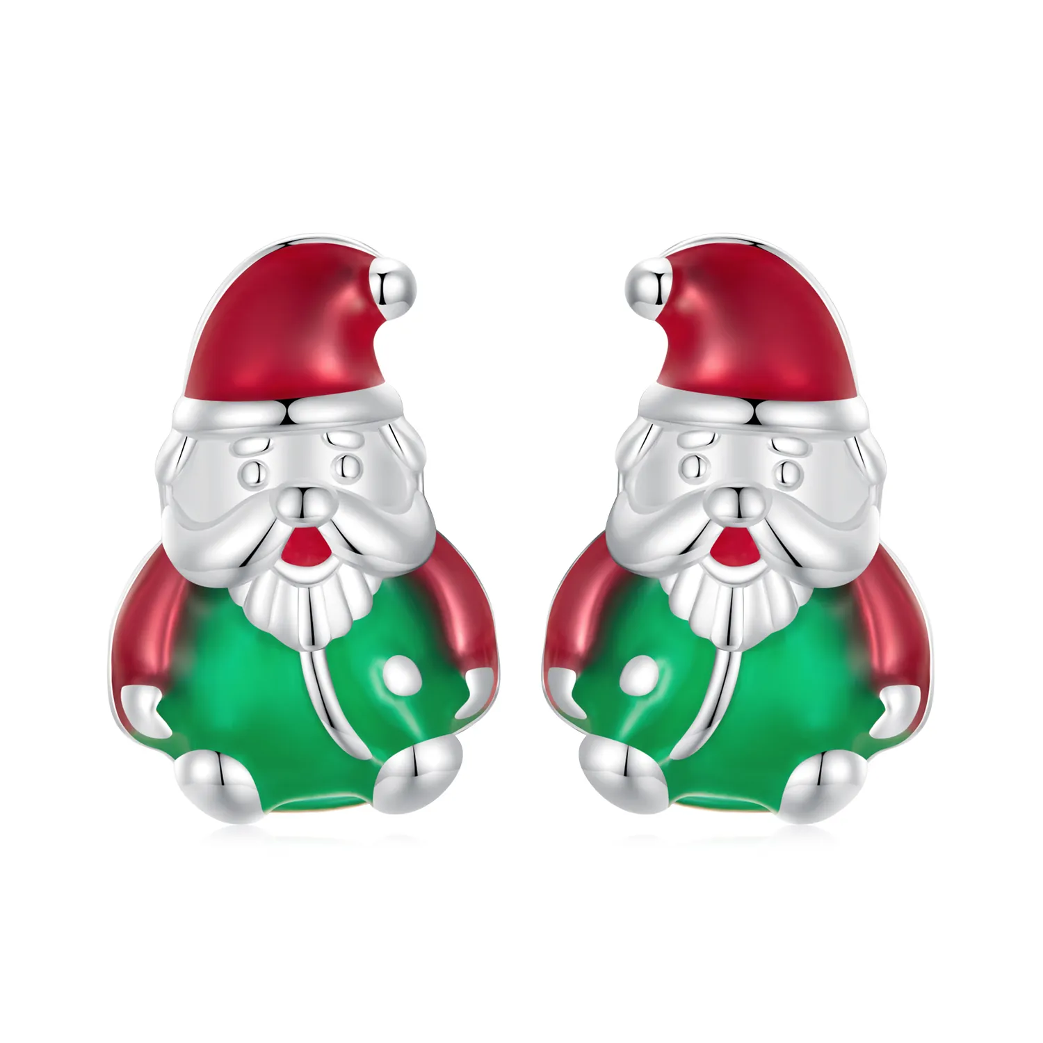 pandora style glowinthedark christmas studs earrings bse918