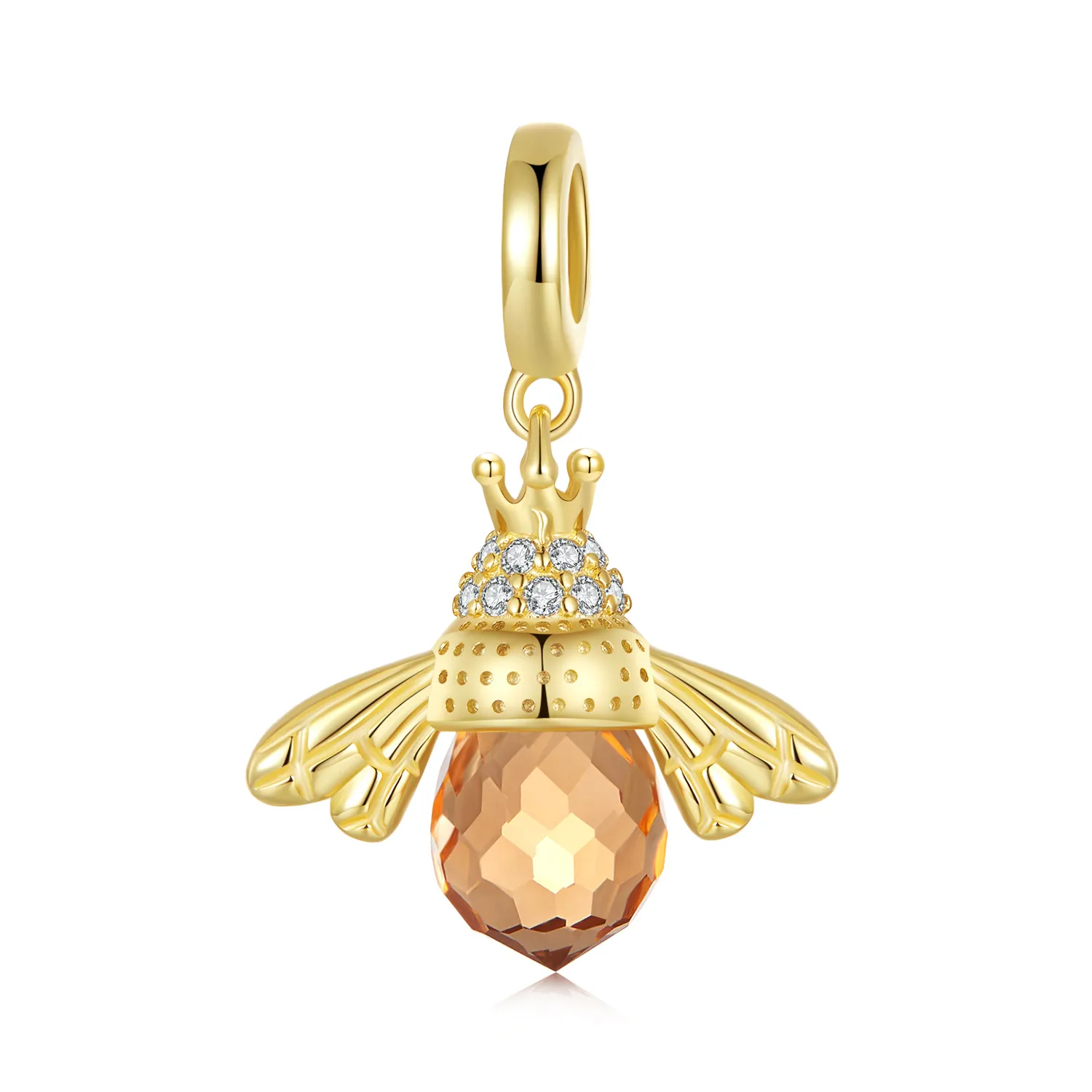 Pandora Style Golden Bee Dangle - SCC035-B