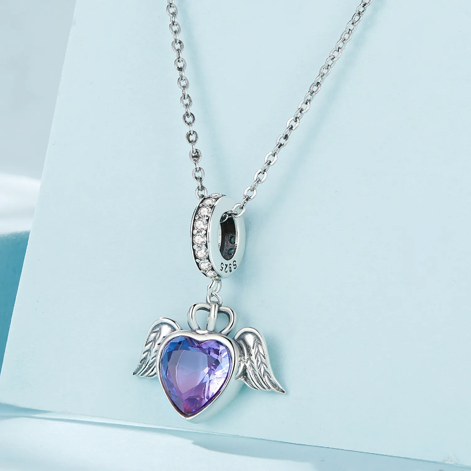 Pandora Style Heart Shaped Wings Dangle - SCC2587