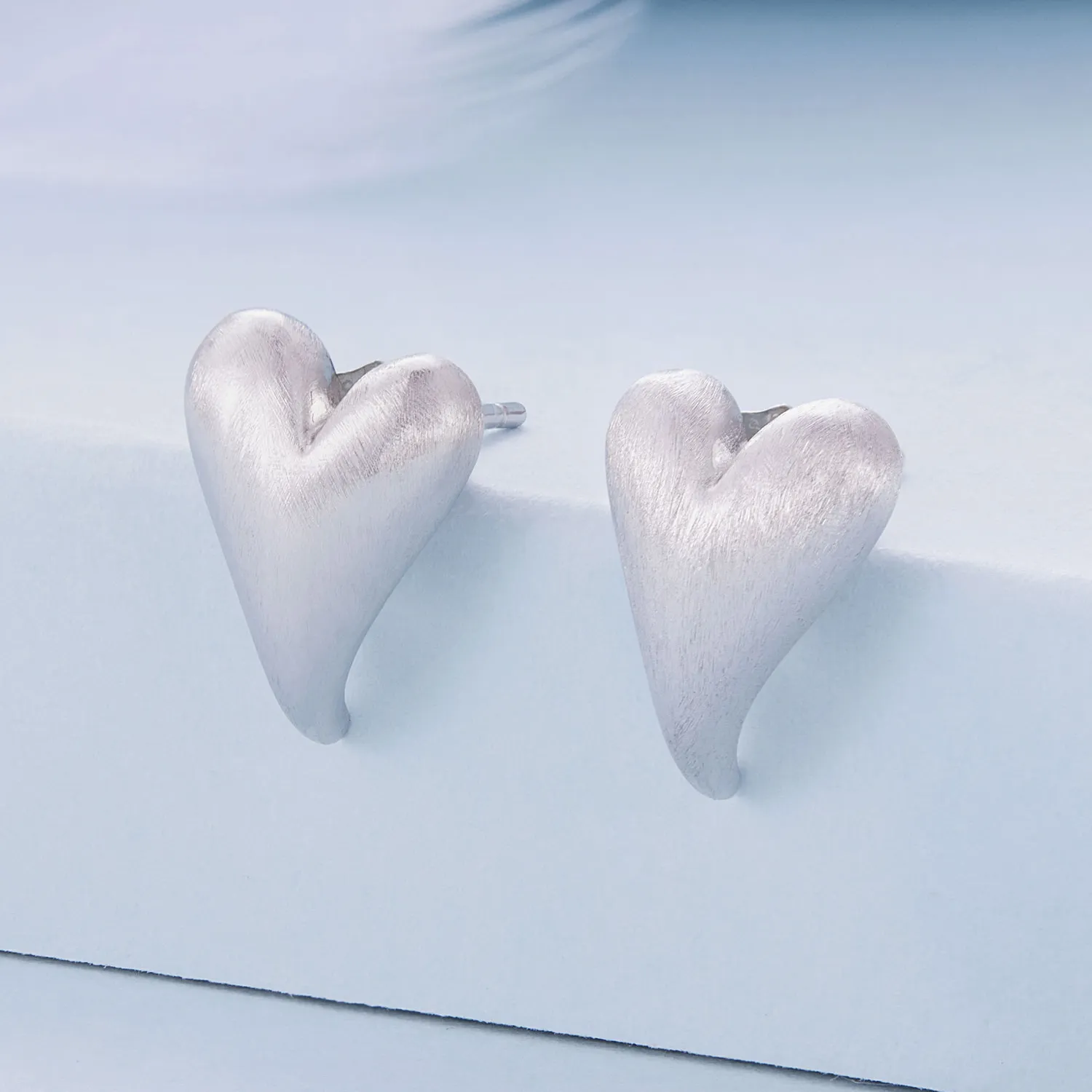 Pandora Style Heart-Shaped Studs Earrings - BSE916