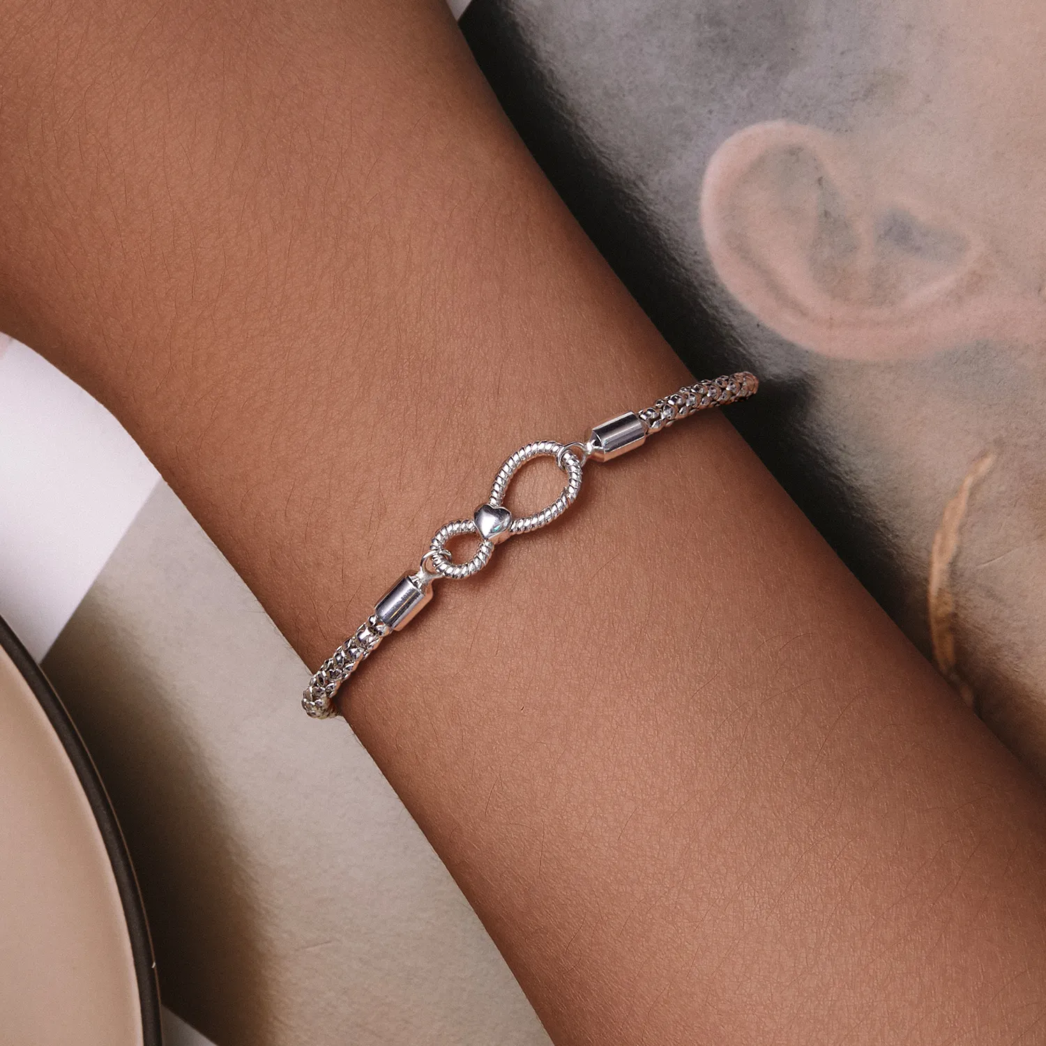 Pandora Style Infinity Basic Chain Bracelet - SCB260