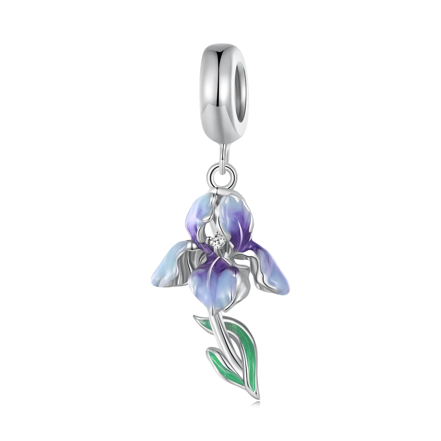 Pandora Style Iris Dangle - BSC815