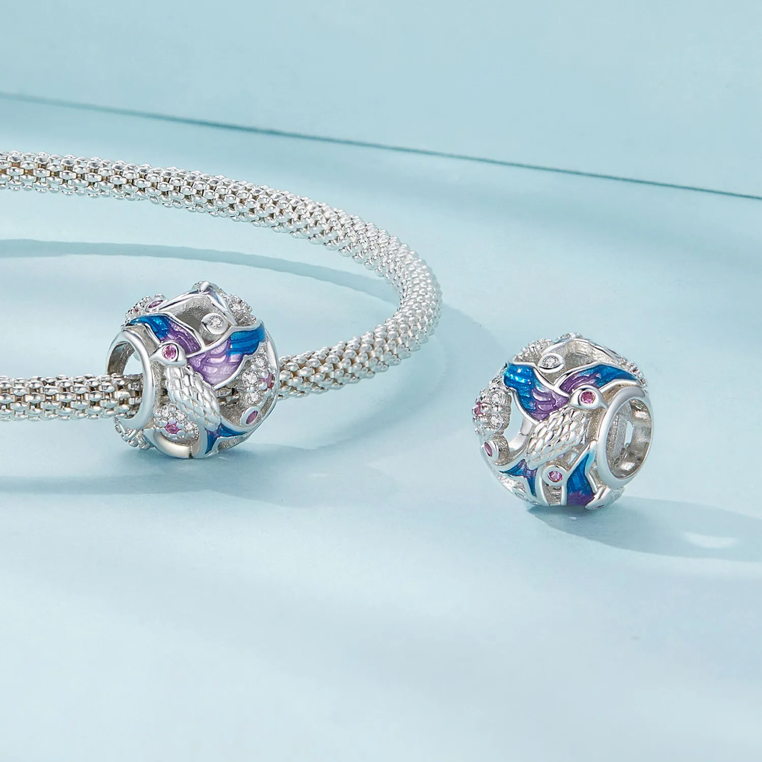 Pandora Style Kingfisher Charm - SCC2627