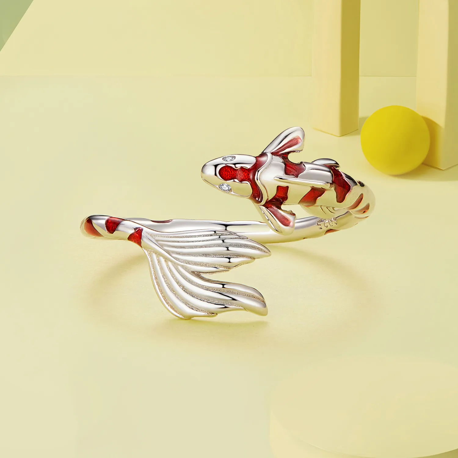 Pandora Style Koi Open Ring - BSR474-E