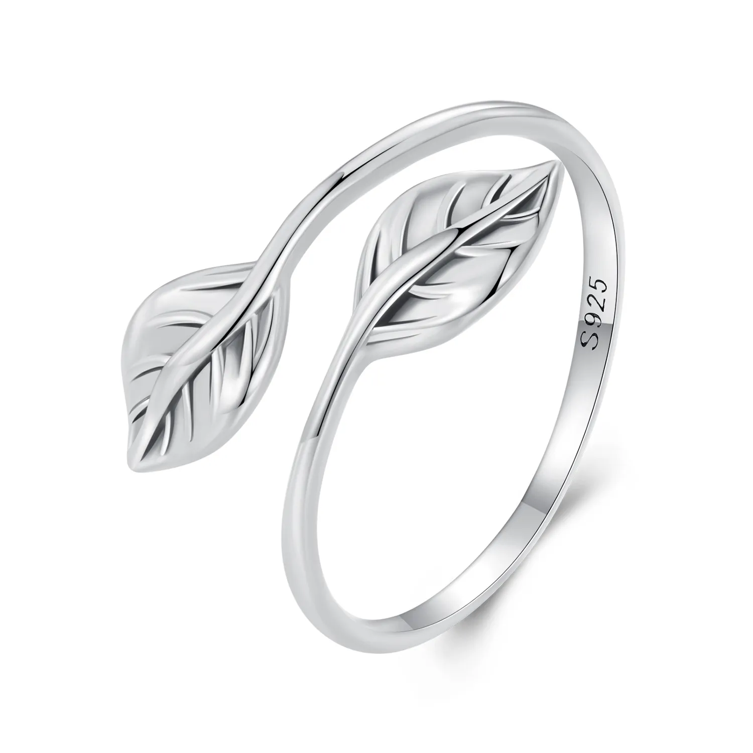 pandora style leaf opening ring scr975 e