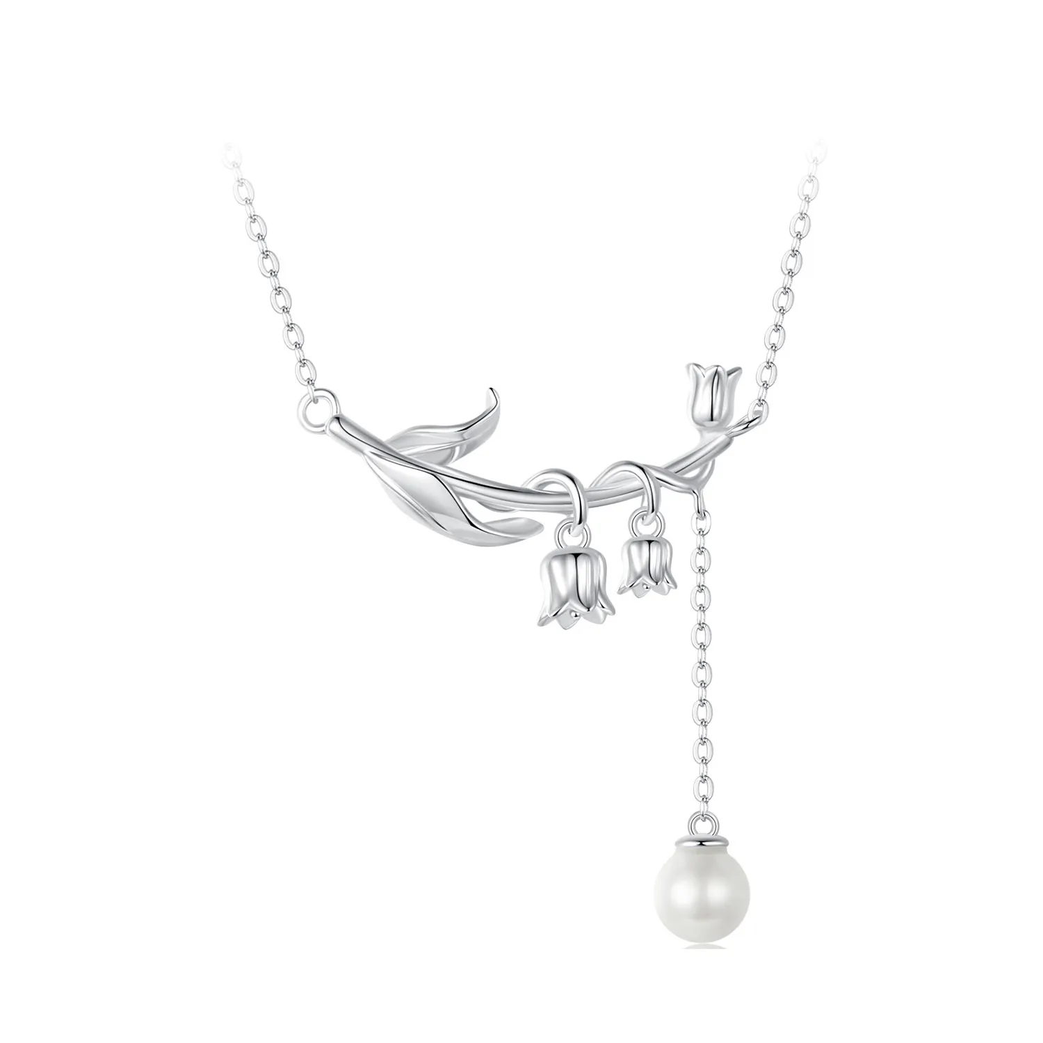 Pandora Style Lily of The Valley Necklace - BSN357