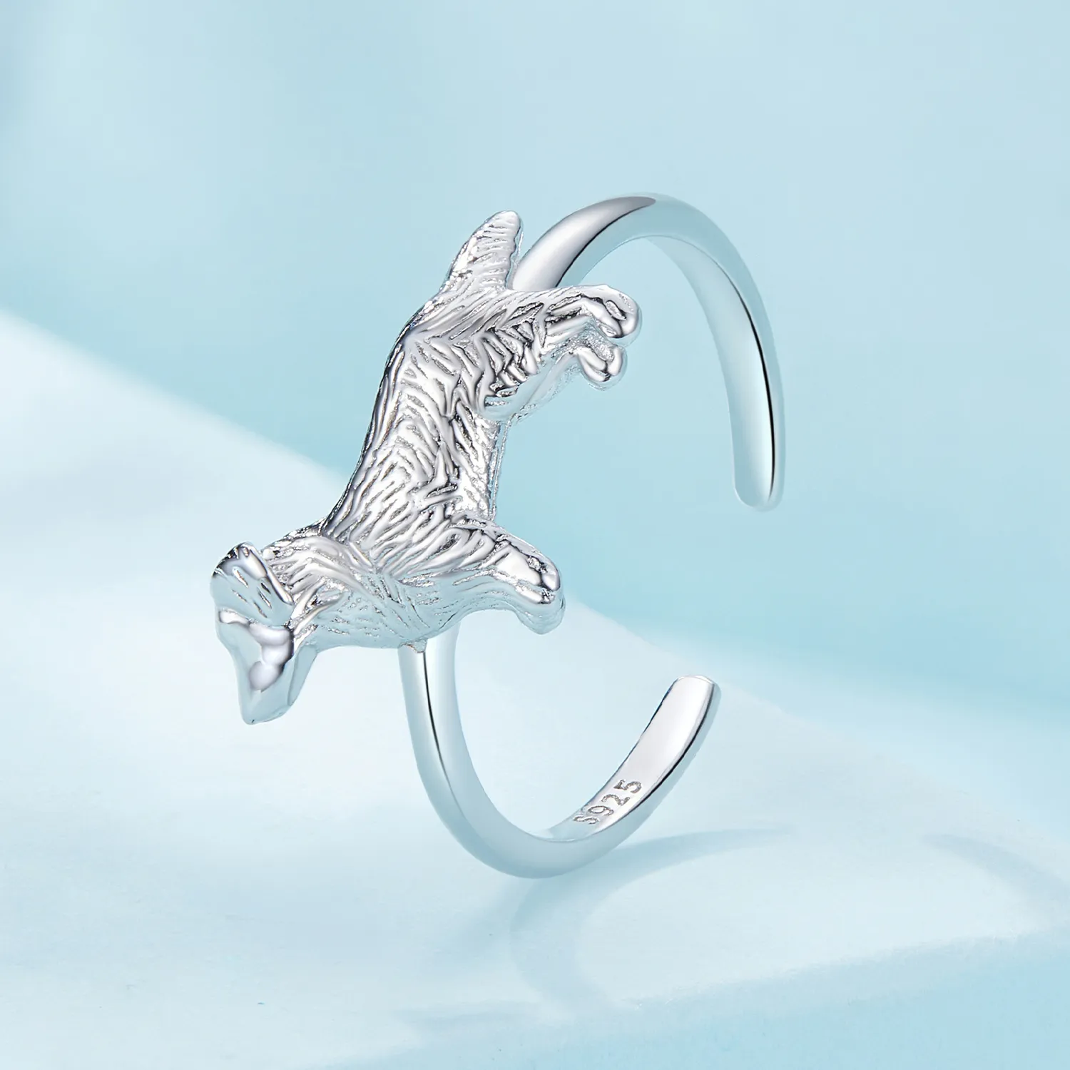 Pandora Style Little Golden Retriever Ring - SCR952