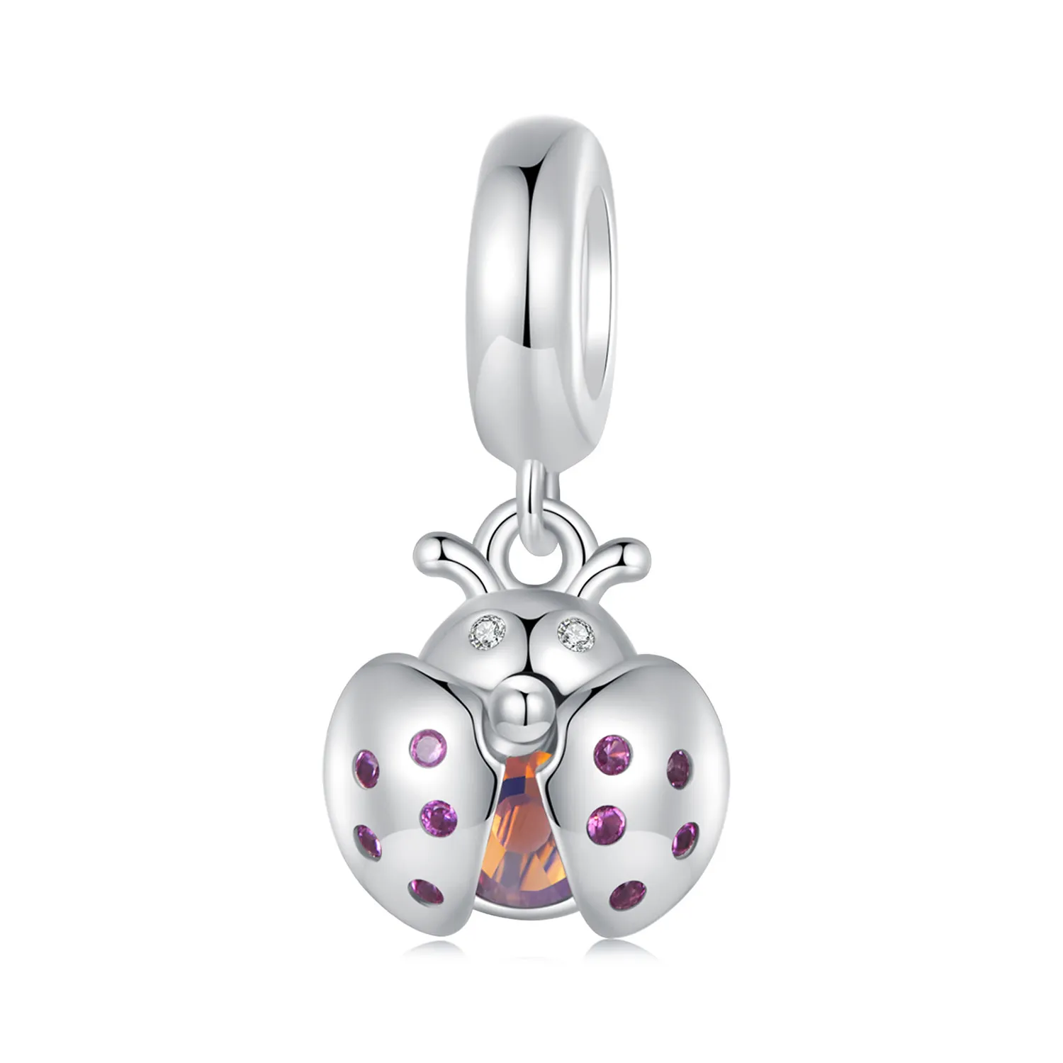 Pandora Style Lucky Ladybug Dangle - SCC2613