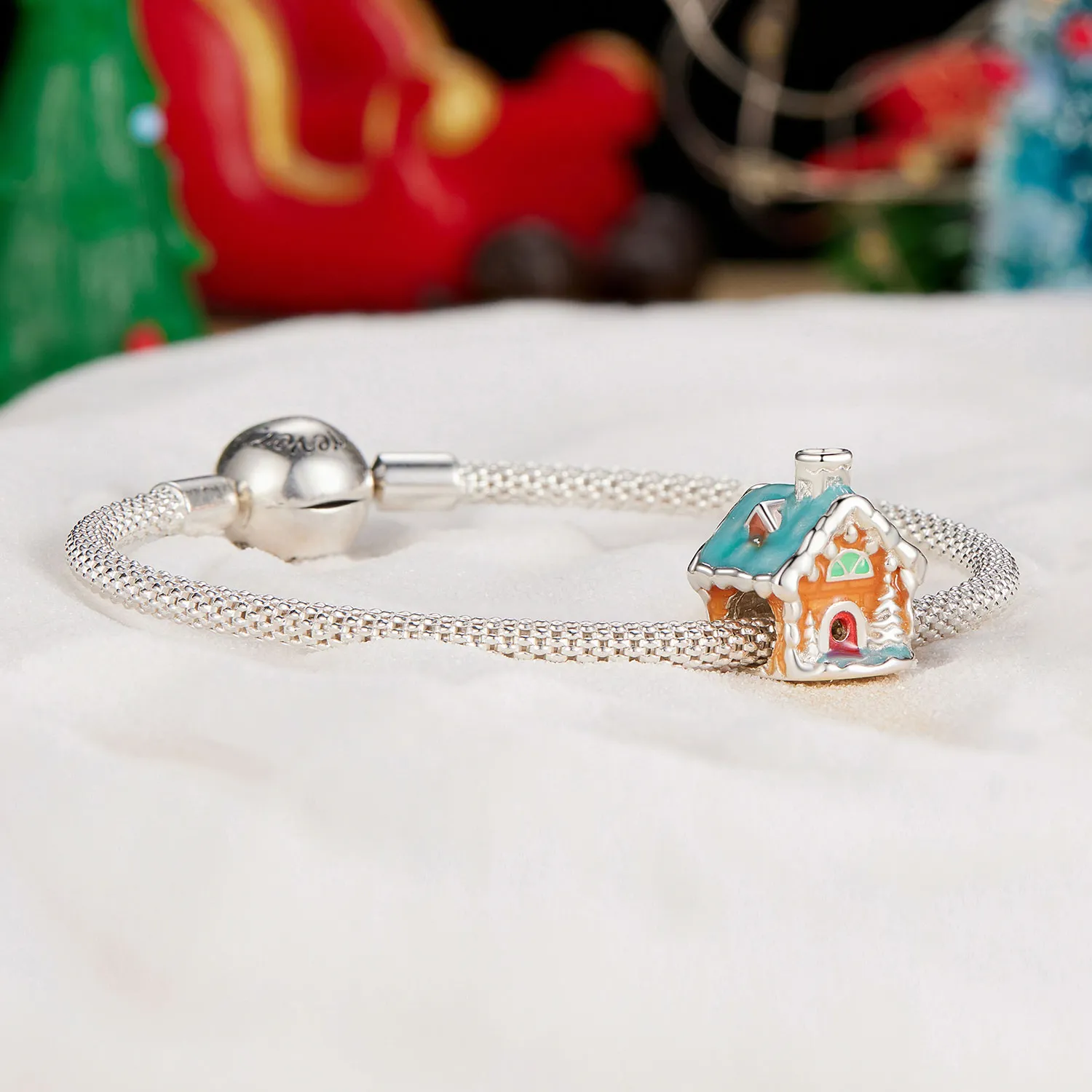 Pandora Style Luminous Christmas Eve House Charm - SCC2646