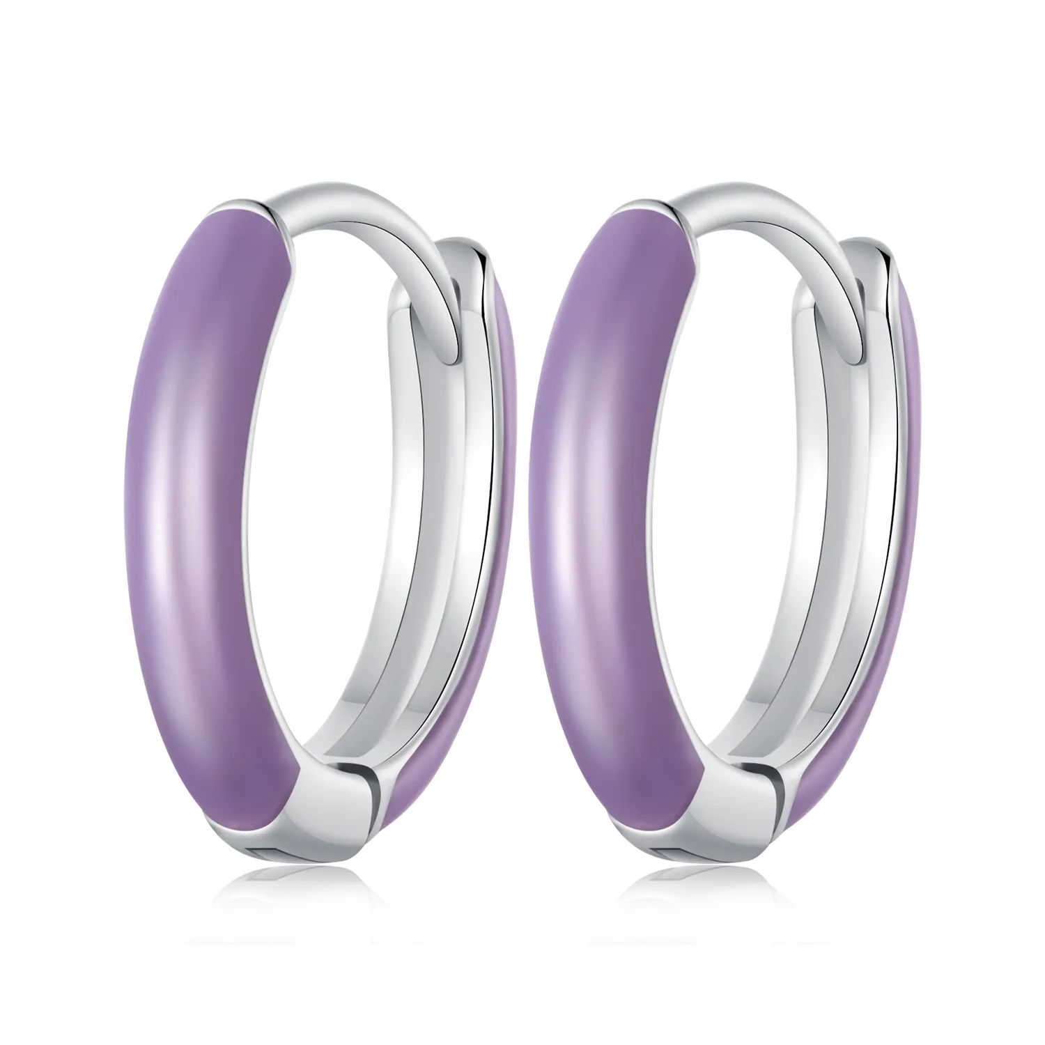 pandora style luminous hoop earrings sce1644