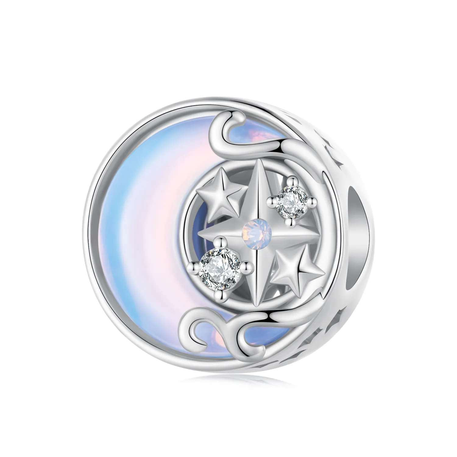 Pandora Style Moon Starburst Charm - BSC927