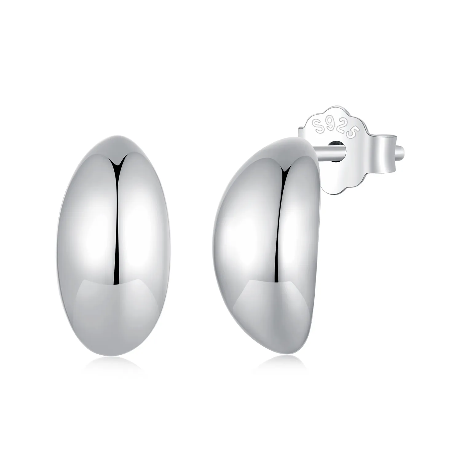 pandora style moon studs earrings sce1632