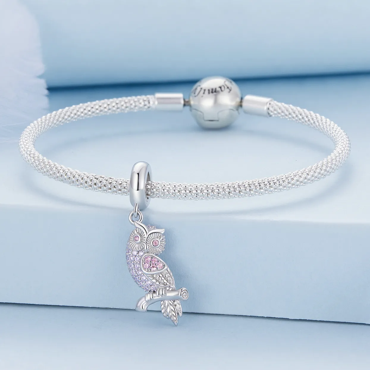 Pandora Style Owl Dangle - BSC832